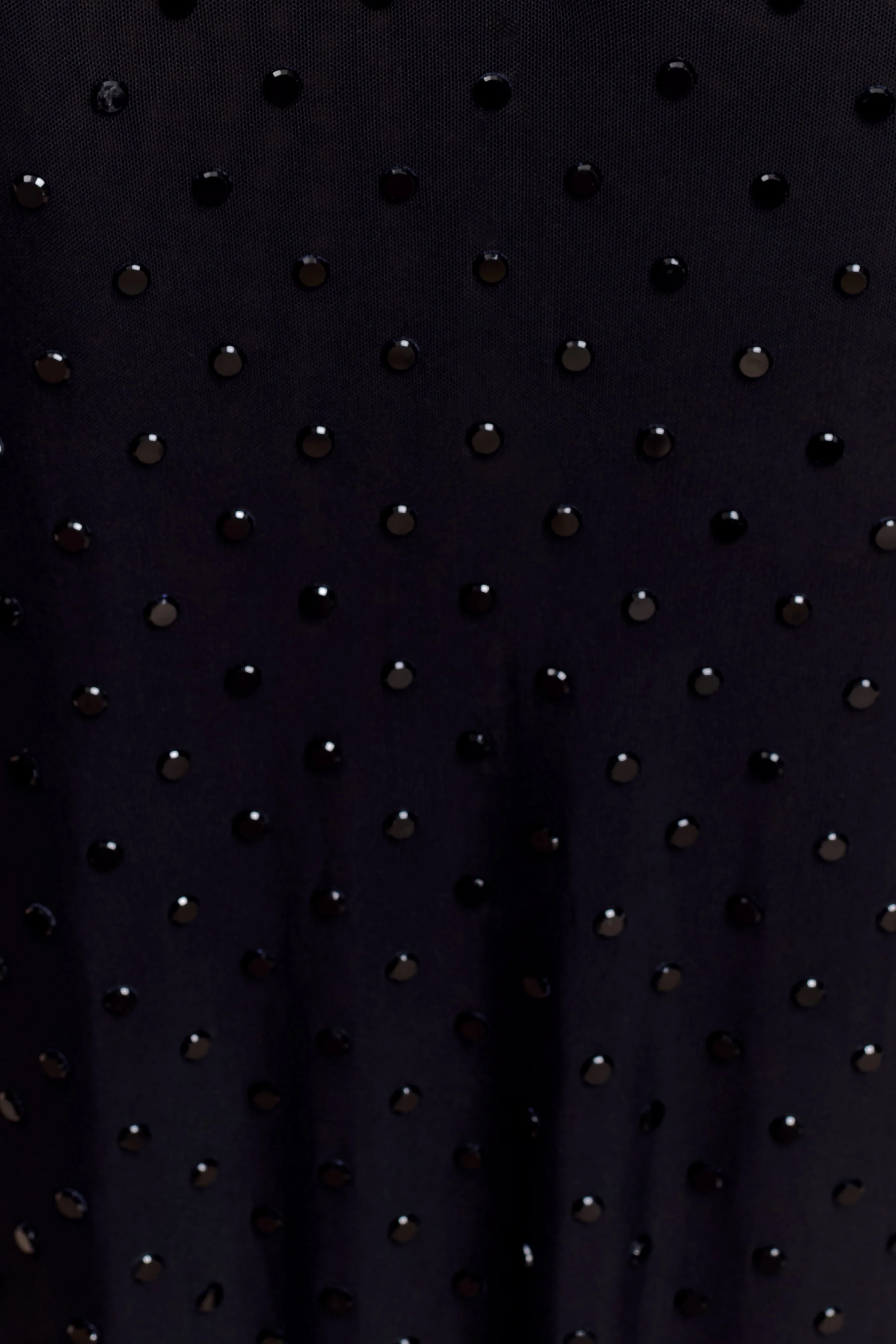 Acadia Diamante Long Sleeve Maxi Dress - Black - Image 9
