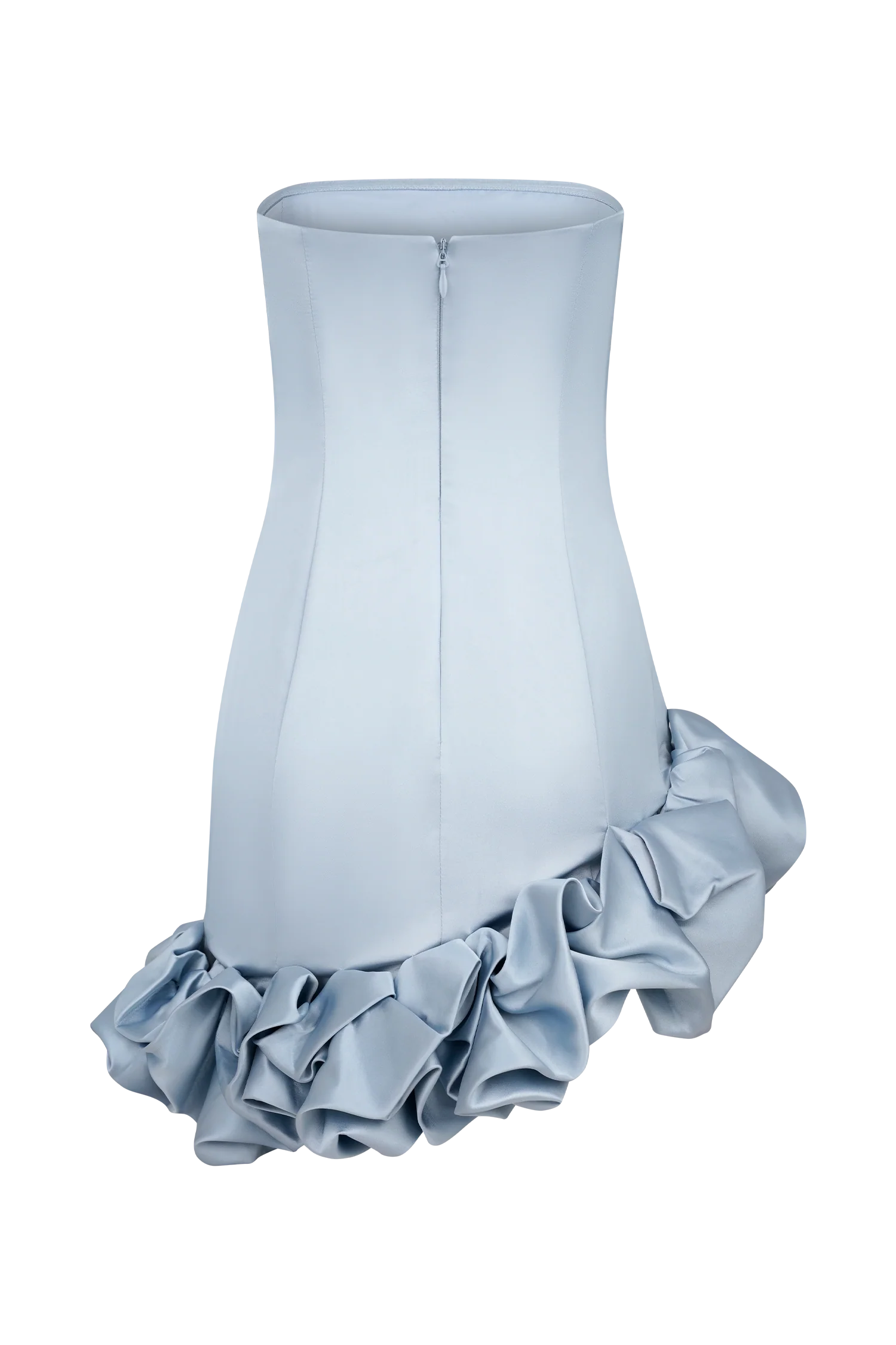 Alba Bubble Mini Dress - Cornflower Blue - Image 10