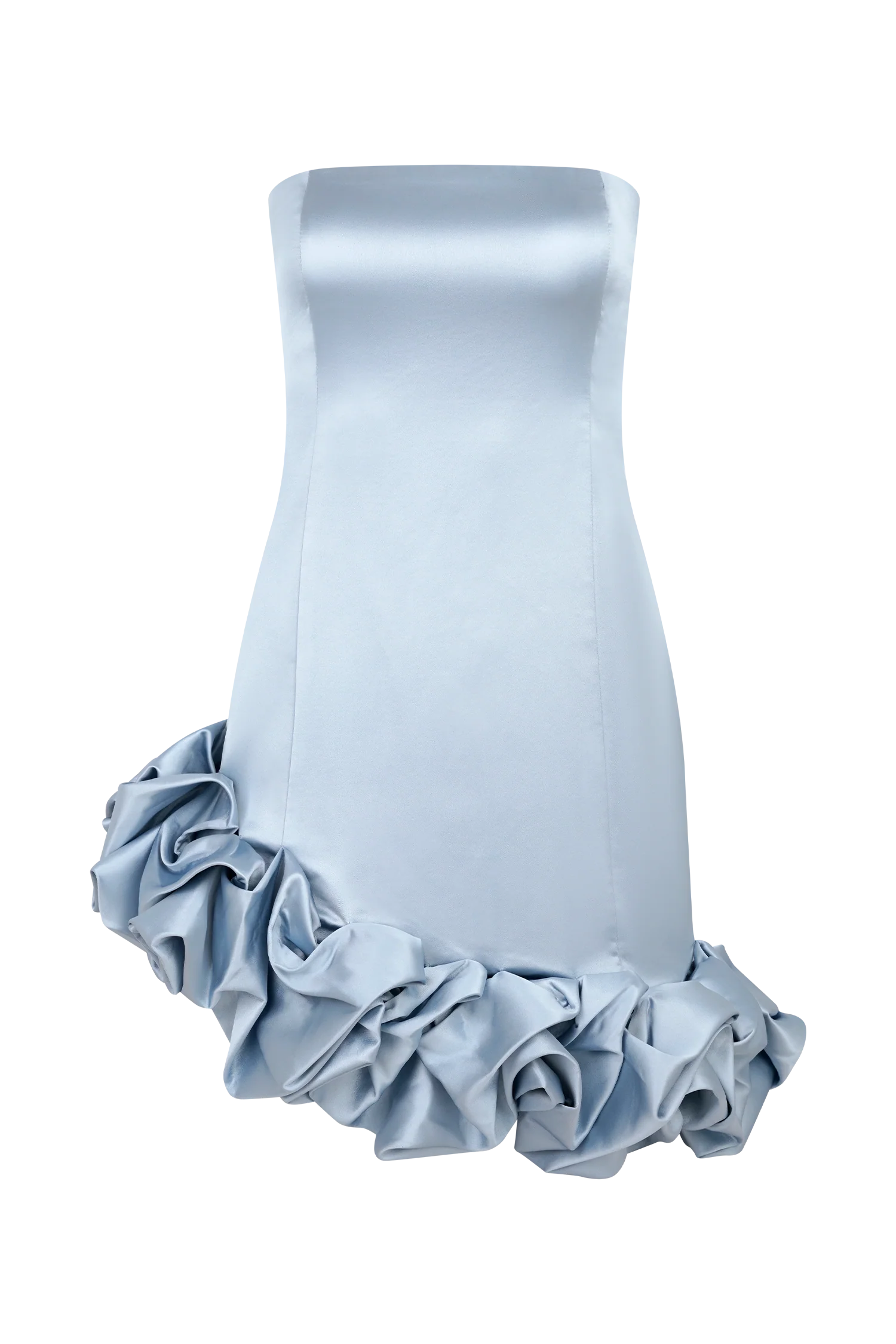 Alba Bubble Mini Dress - Cornflower Blue - Image 11