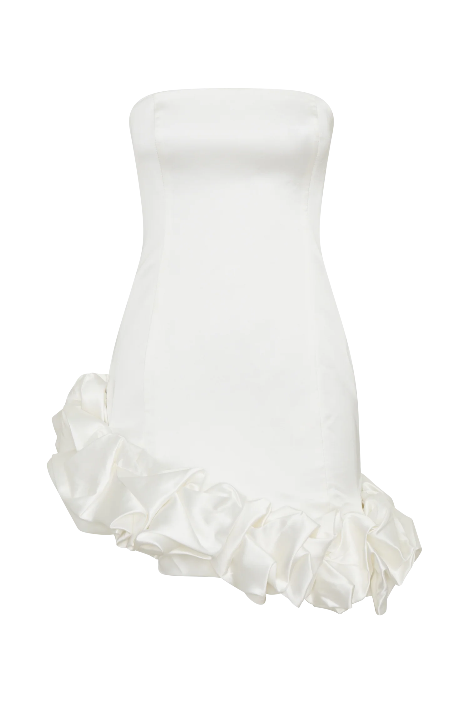 Alba Bubble Mini Dress - White - Image 9