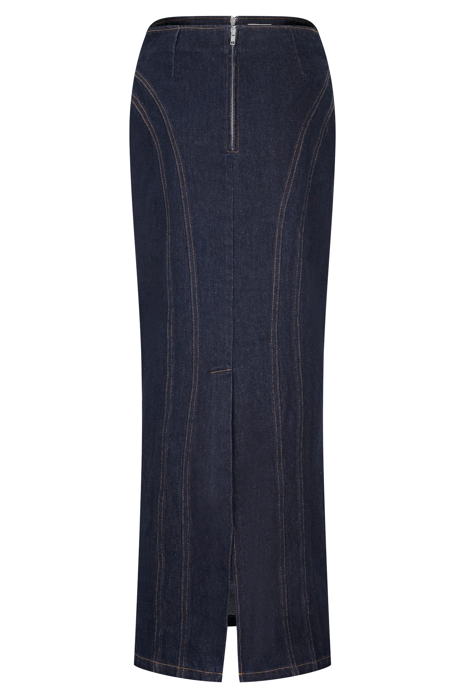 Alma Denim Maxi Skirt - Indigo Blue - Image 7