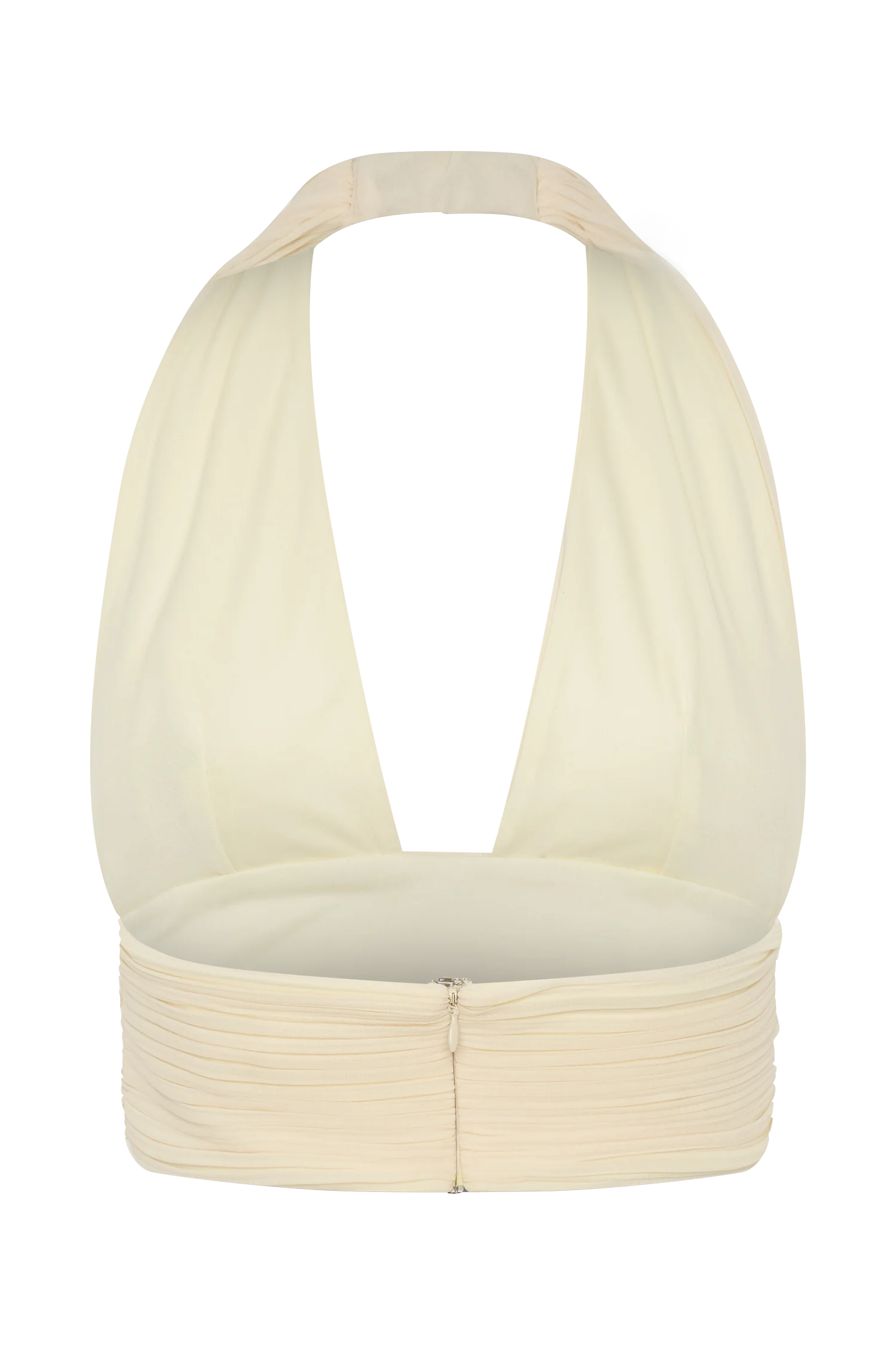 Amaris Sleeveless Plisse Halter Top - Lemon - Image 8