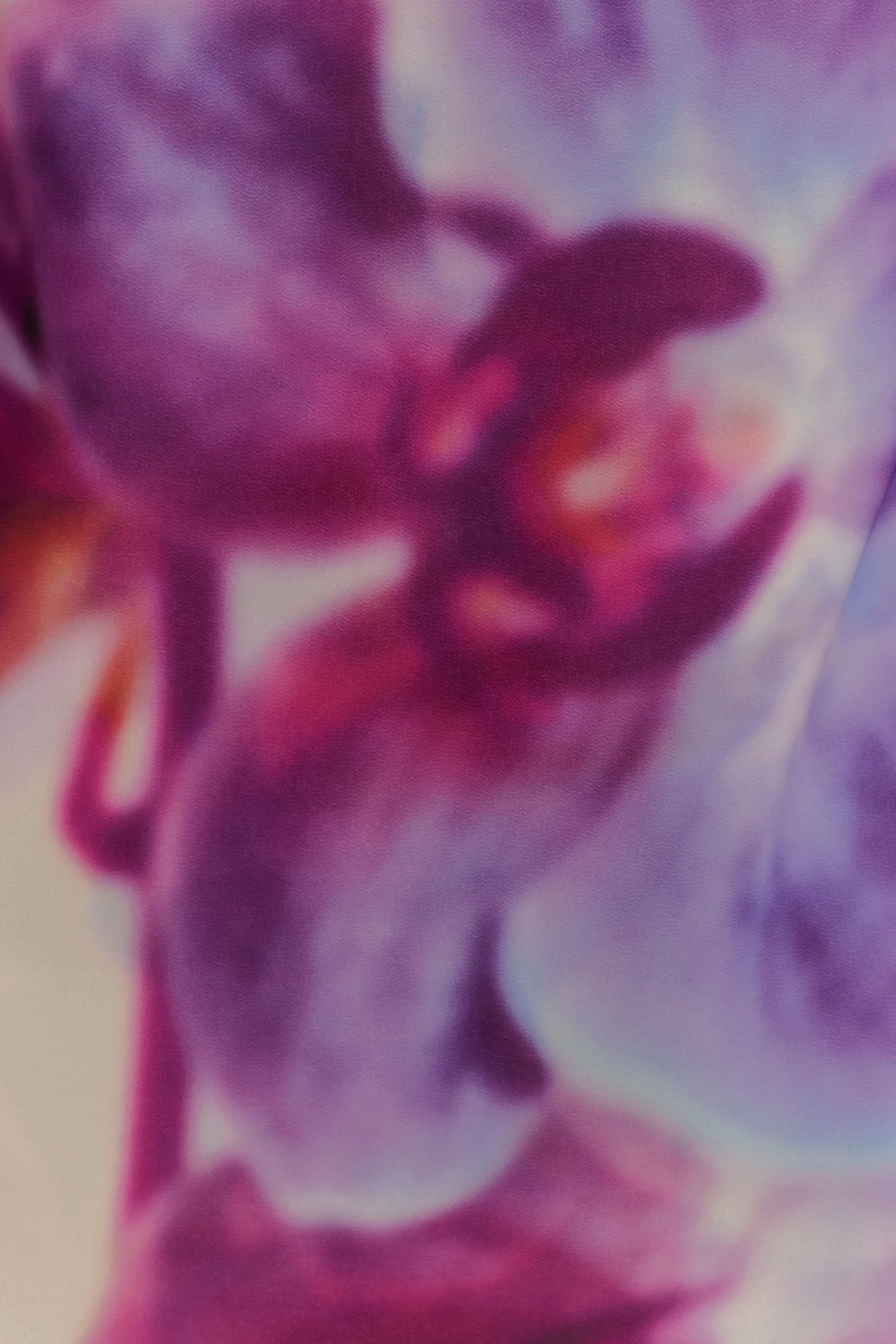 Amaya Strapless Chiffon Maxi Dress - Ivory Koi Orchid Print - Image 5