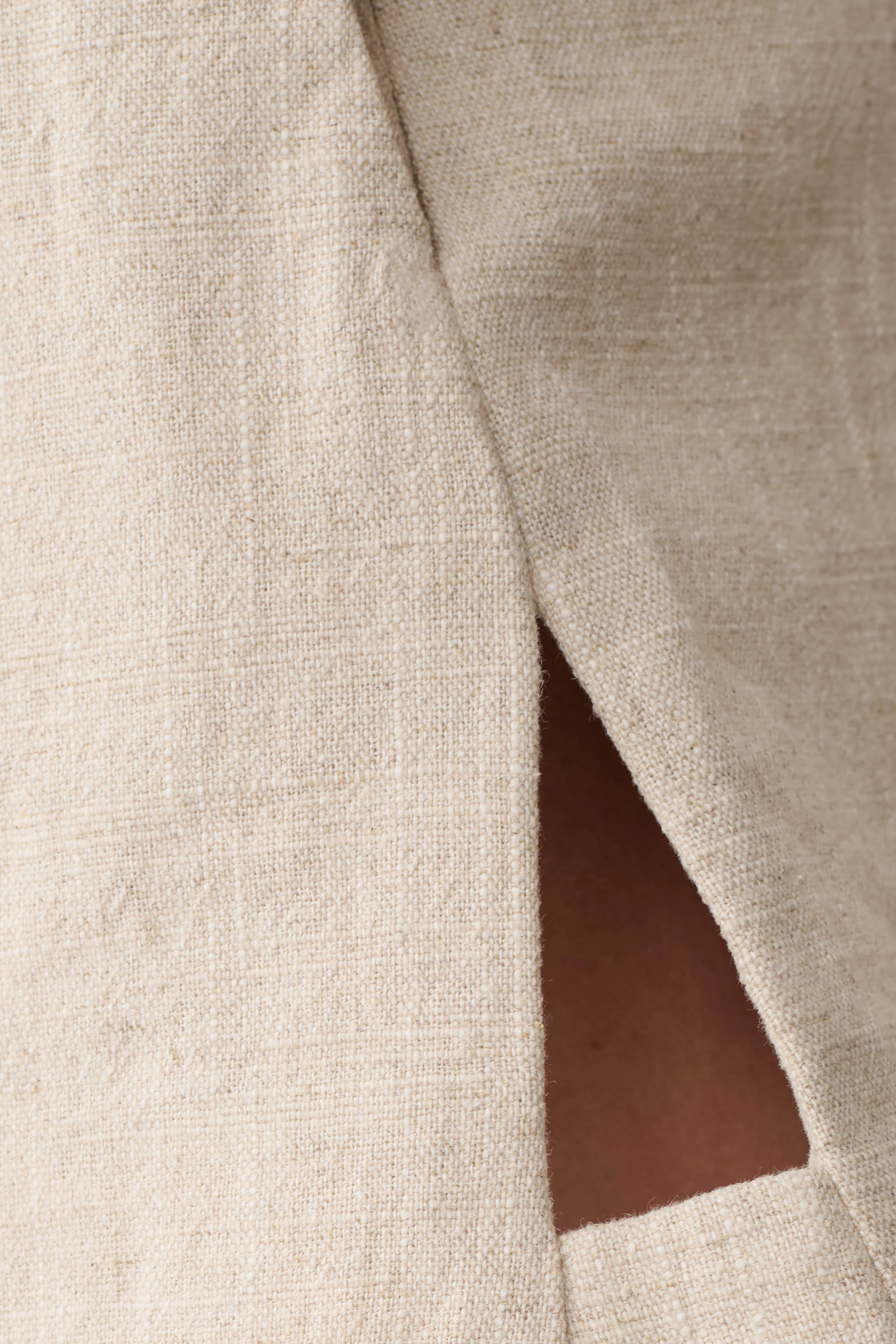 Anahita Linen Short - Natural - Image 7