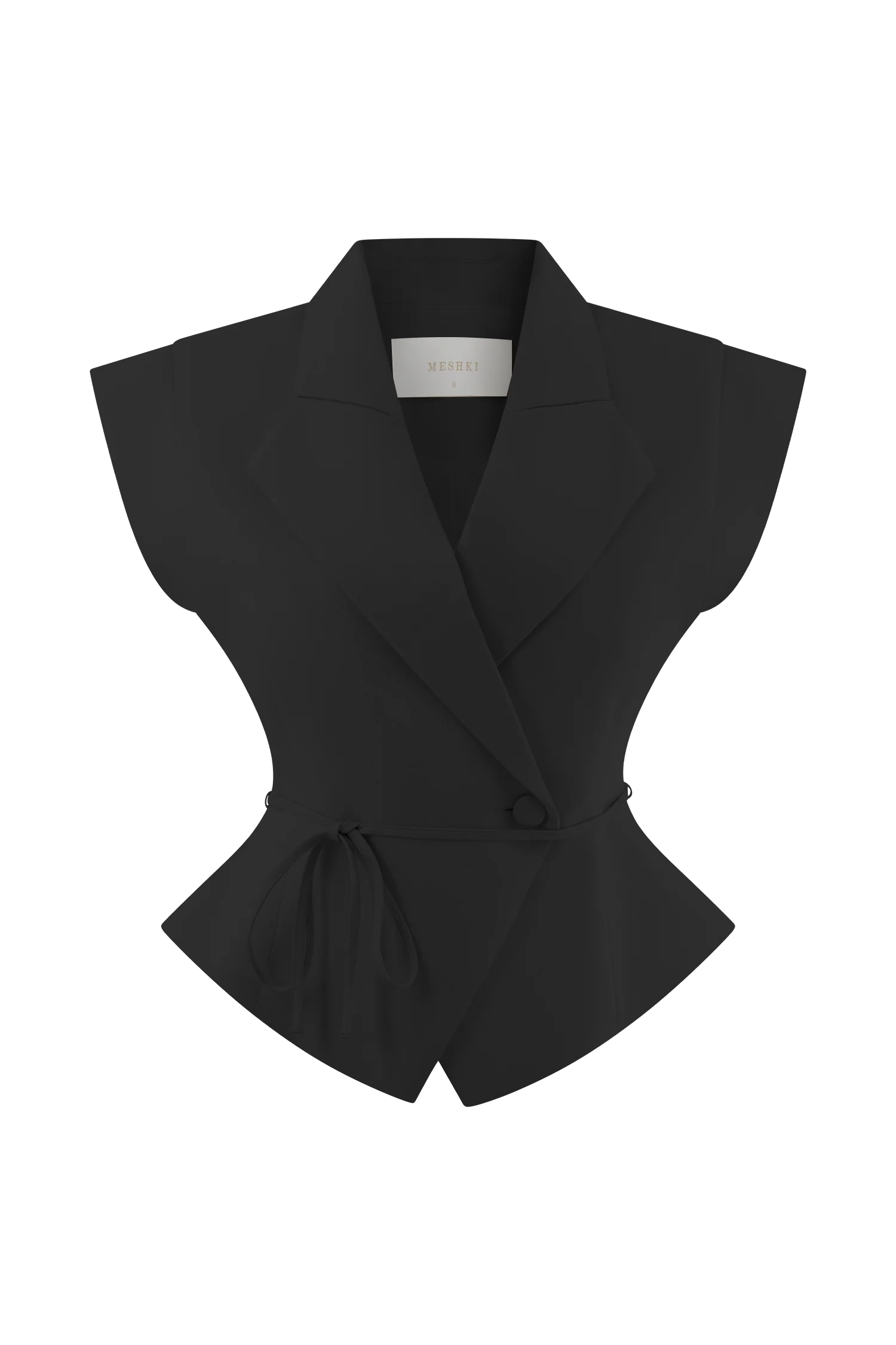 Andina Shortsleeve Linen Top - Black - Image 11