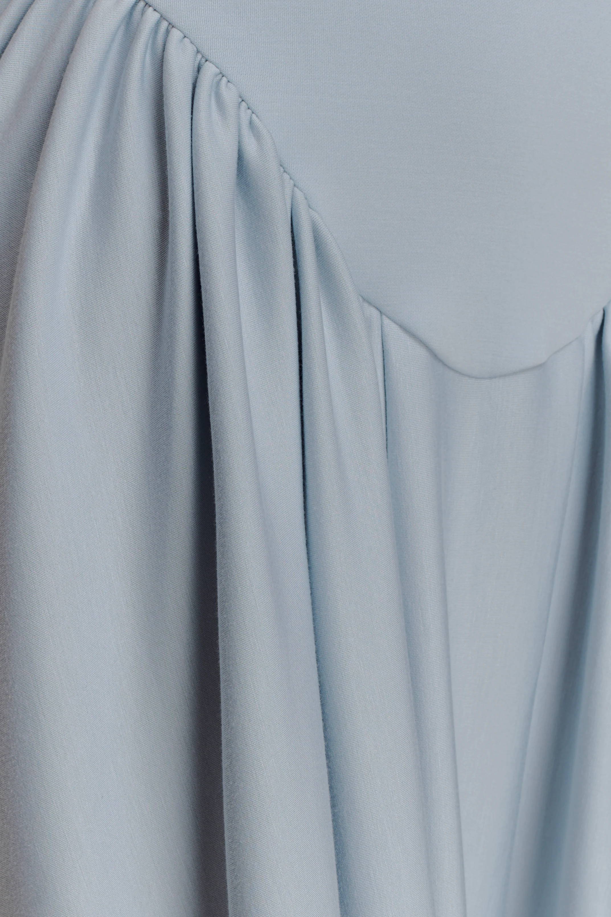 Angelina Scuba Halter Midi Dress - Pale Blue - Image 6