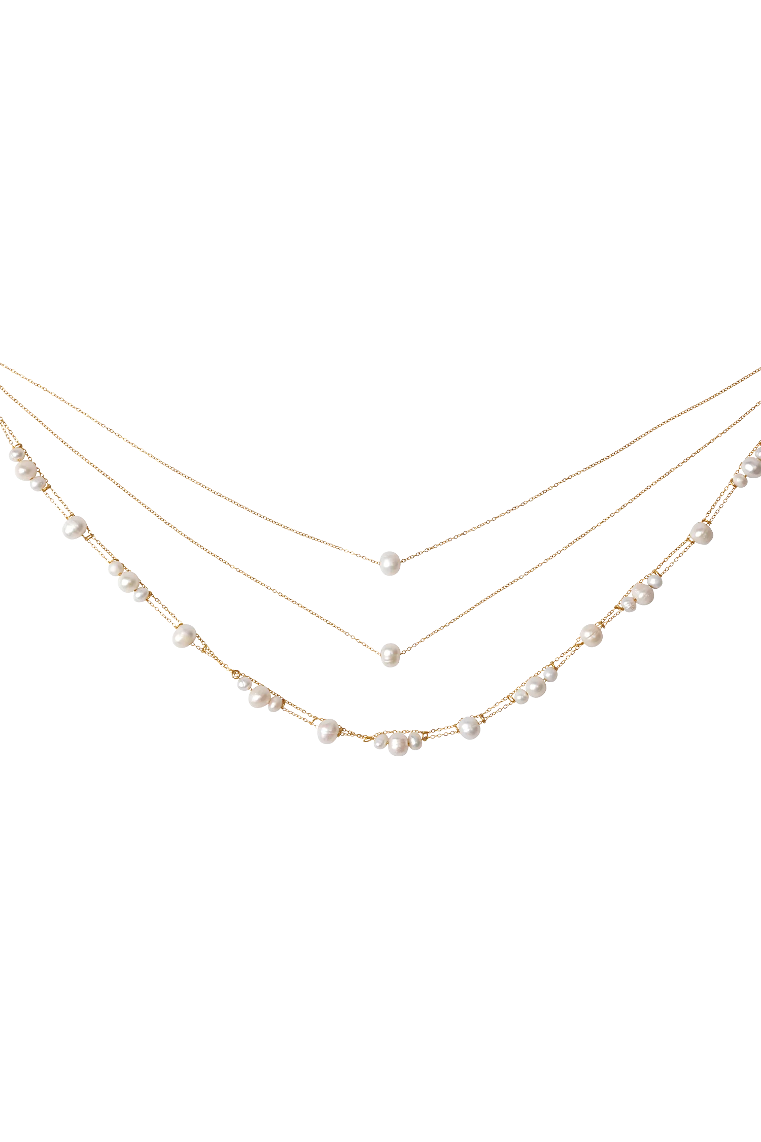 Aryanne Layered Pearl Choker - Pearl - Image 3