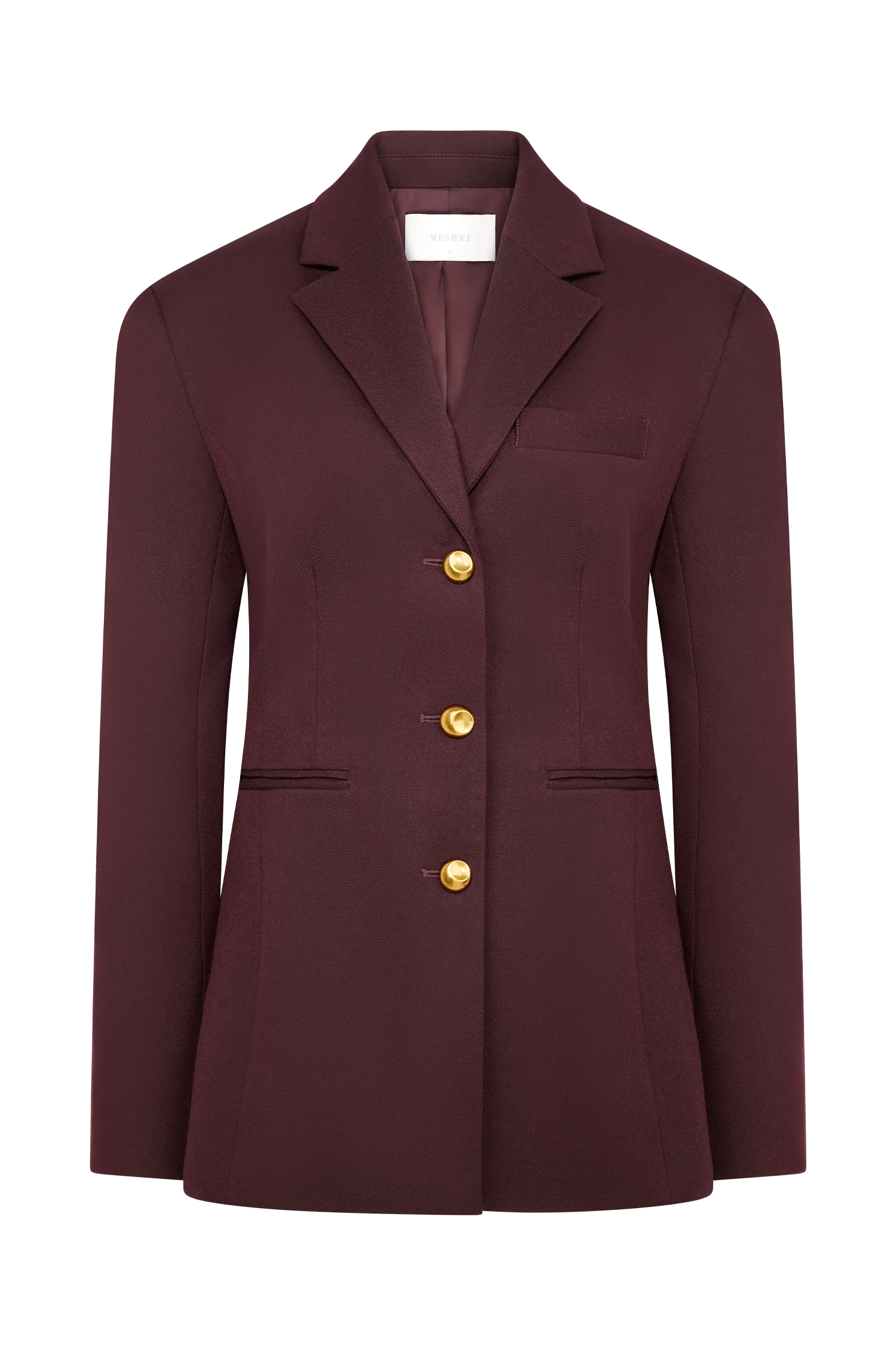 Bellamy Cinched Blazer - Mahogany - Image 11