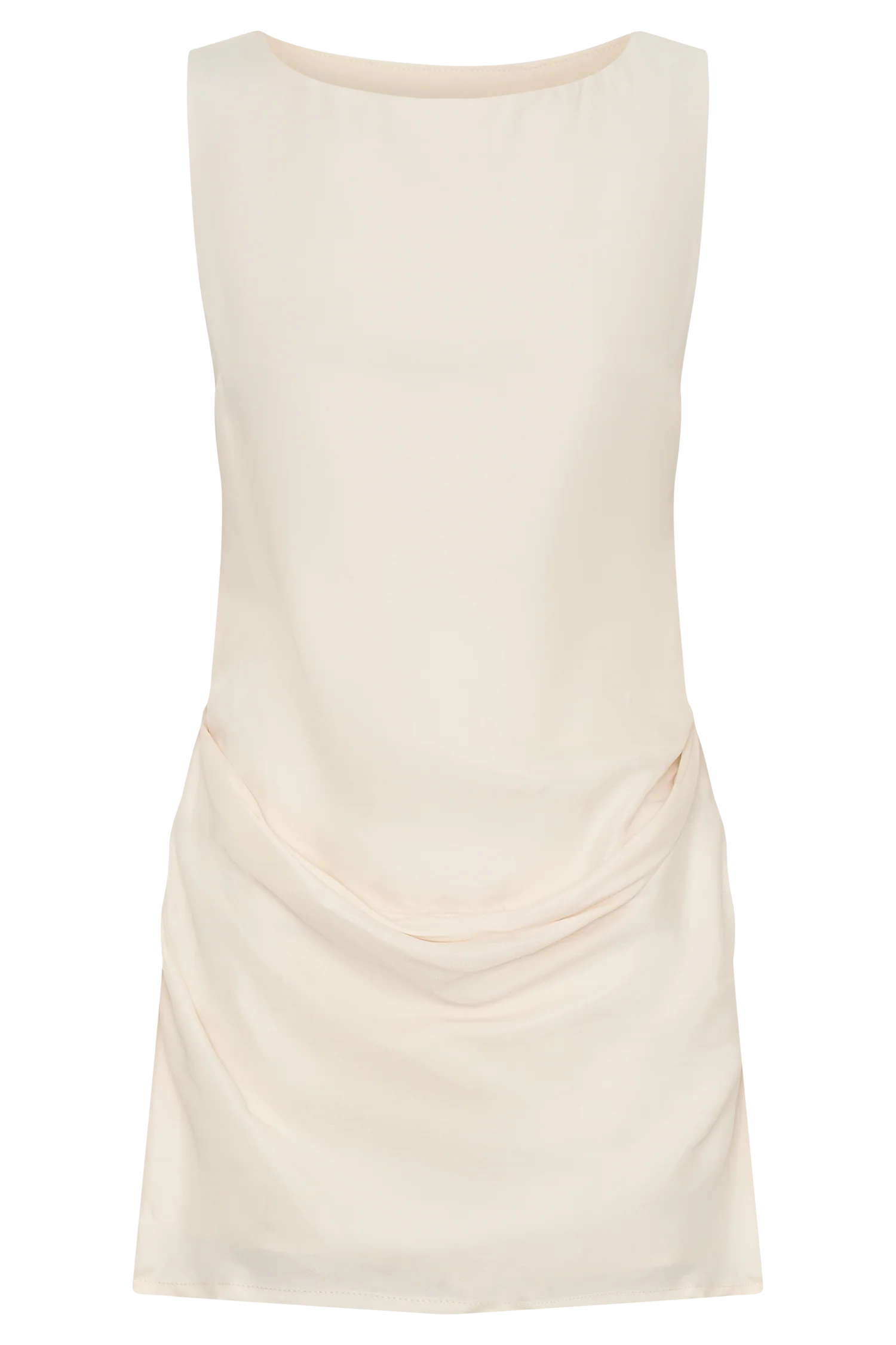 Bexley Draped Mini Dress - Ivory - Image 9