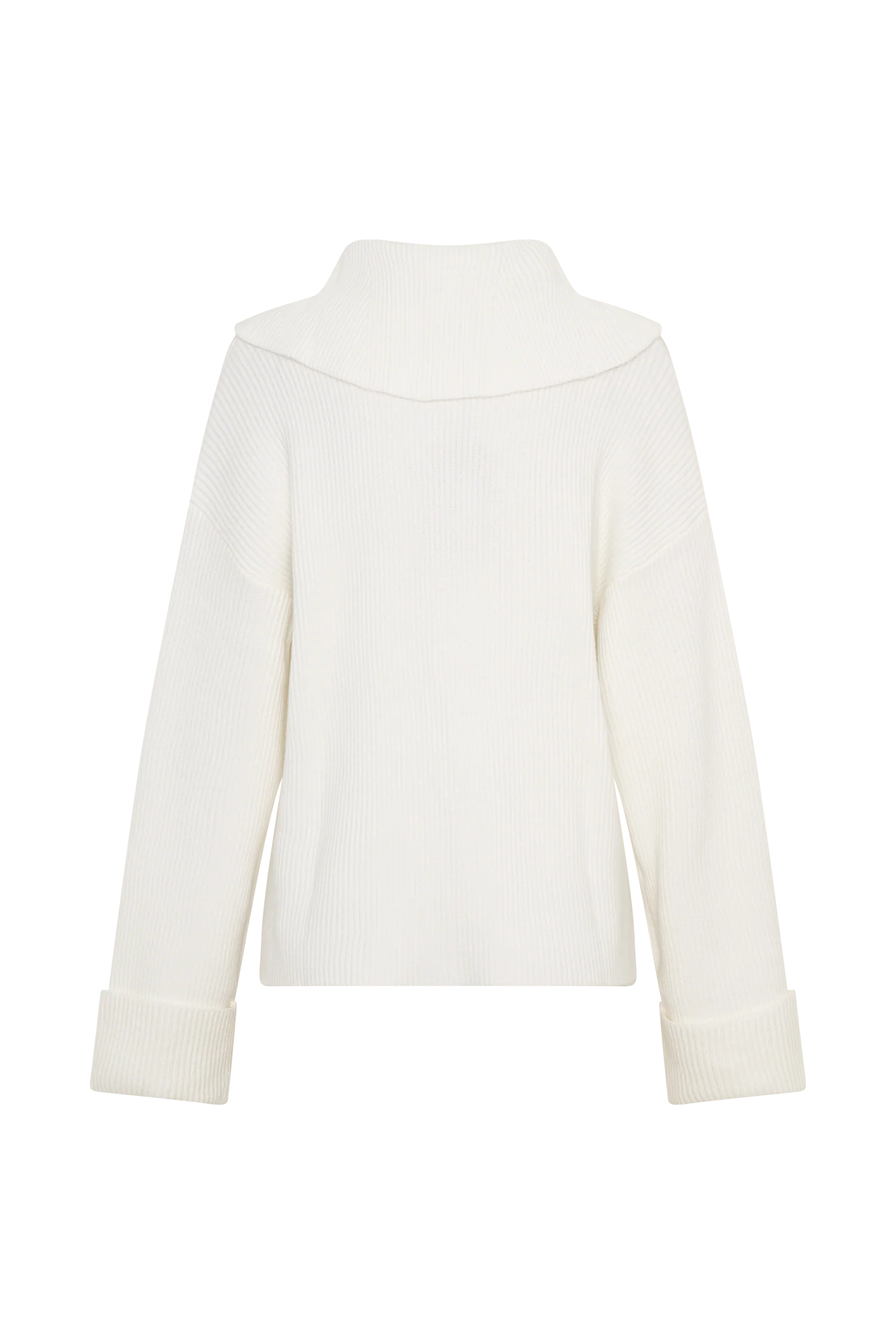 Bianka V Neck Knit Jumper - Off White - Image 8