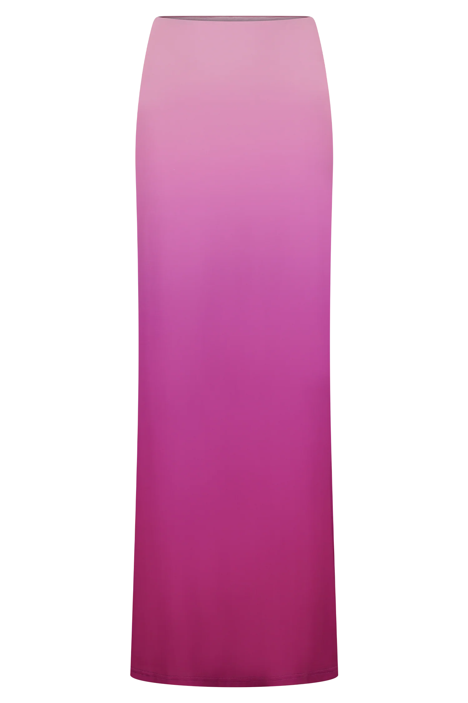 Bruna Slinky Fishtail Maxi Skirt - Ombre Pink - Image 9