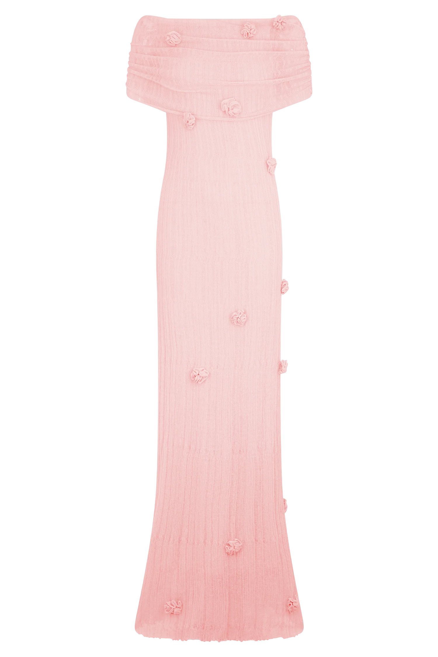 Brynn Orchid Knit Maxi Dress - Pastel Pink - Image 8