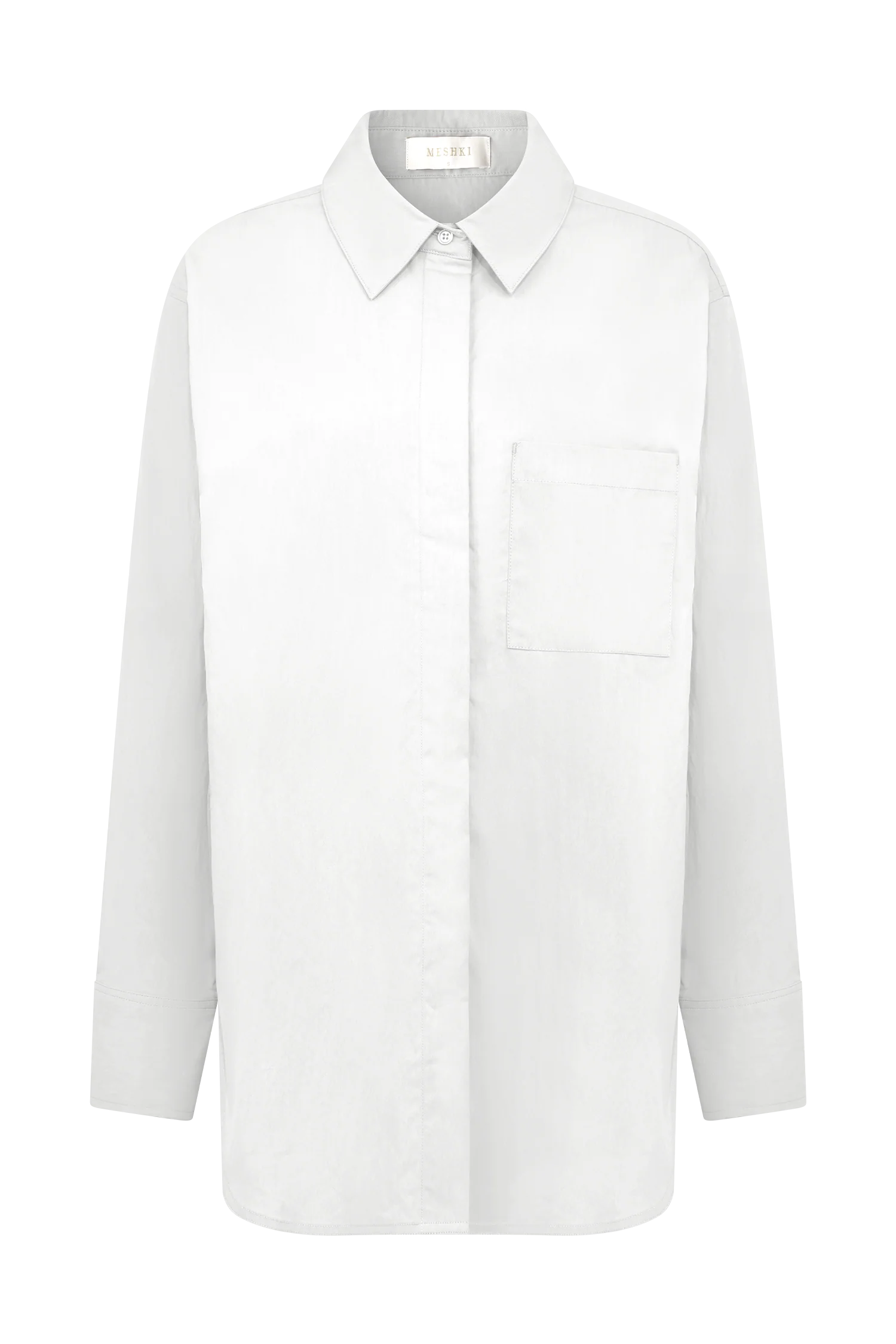 Campbell Cotton Oversized Shirt - White - Image 11