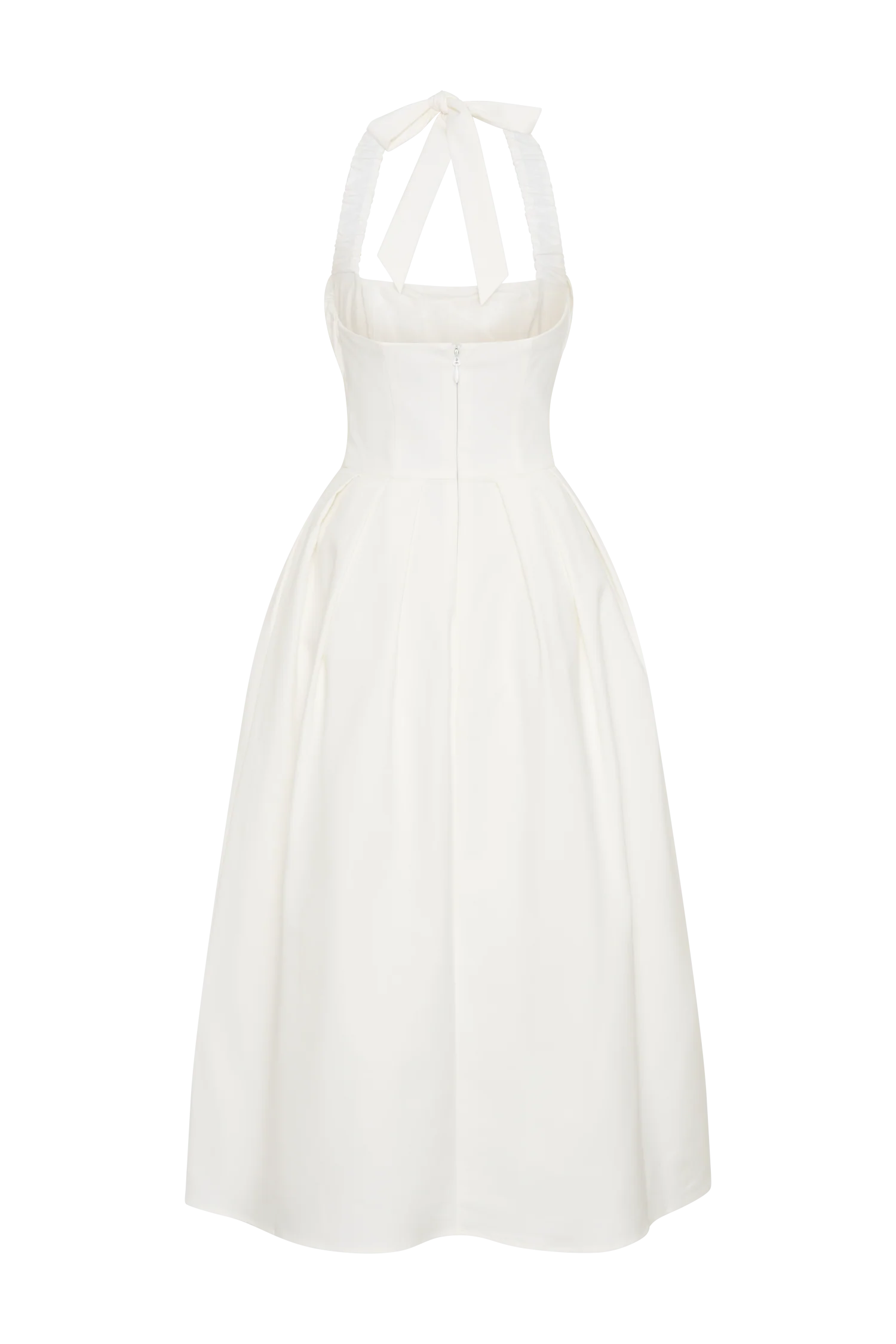 Candy Halter Midi Dress - White - Image 6