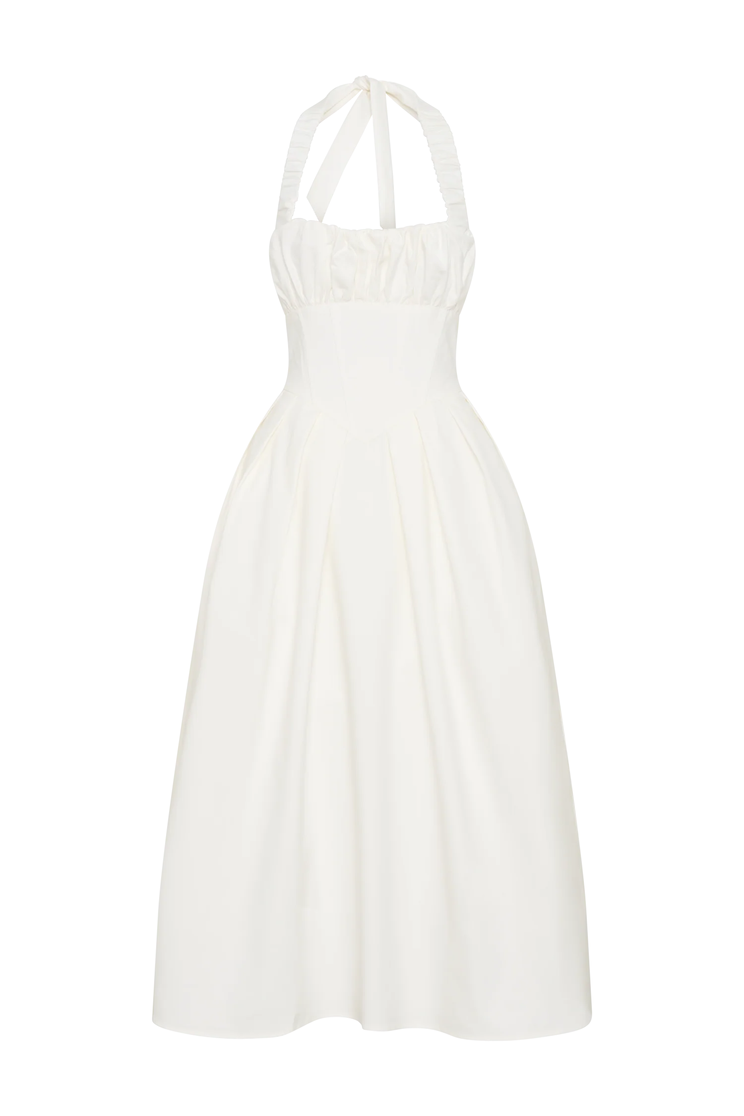 Candy Halter Midi Dress - White - Image 7