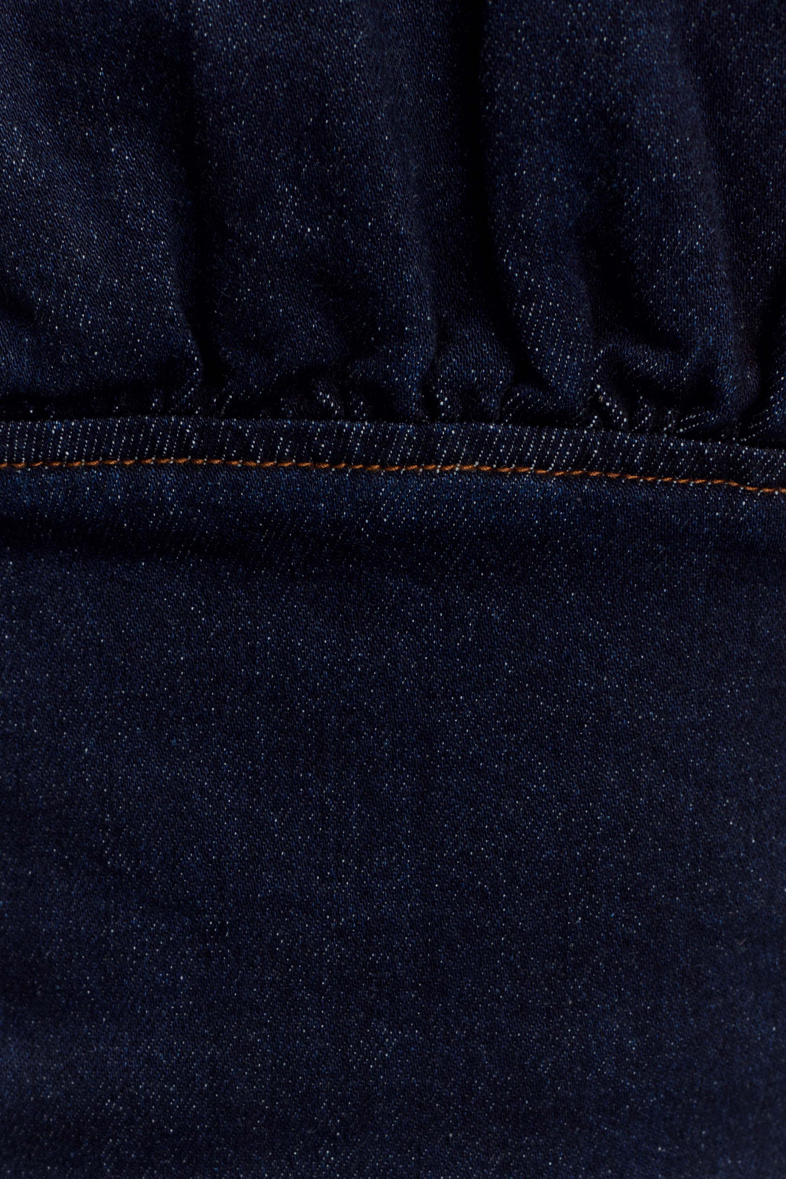 Cecilia Denim Frill Corset - Indigo Blue - Image 6