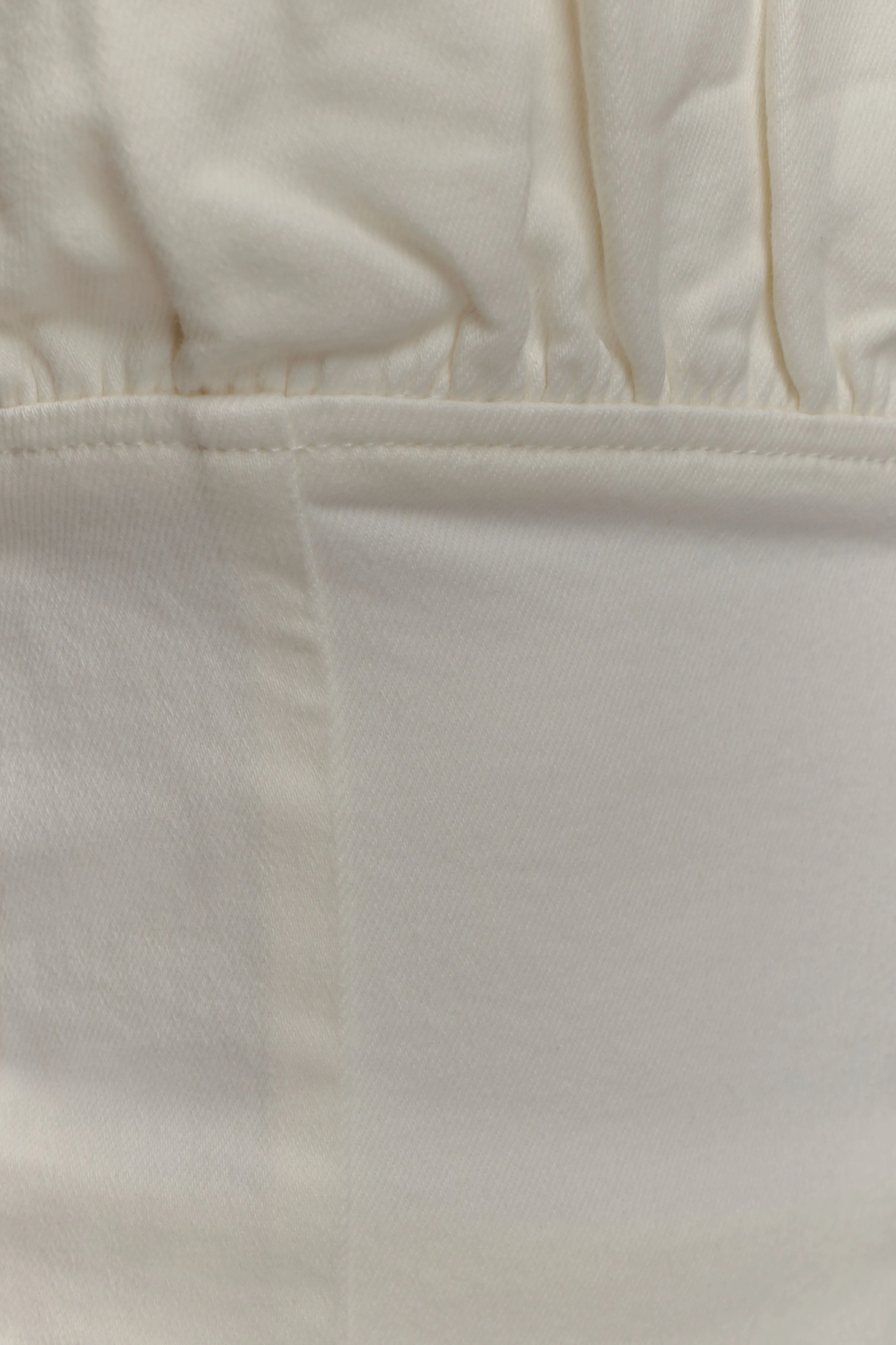 Cecilia Denim Frill Corset - White - Image 7