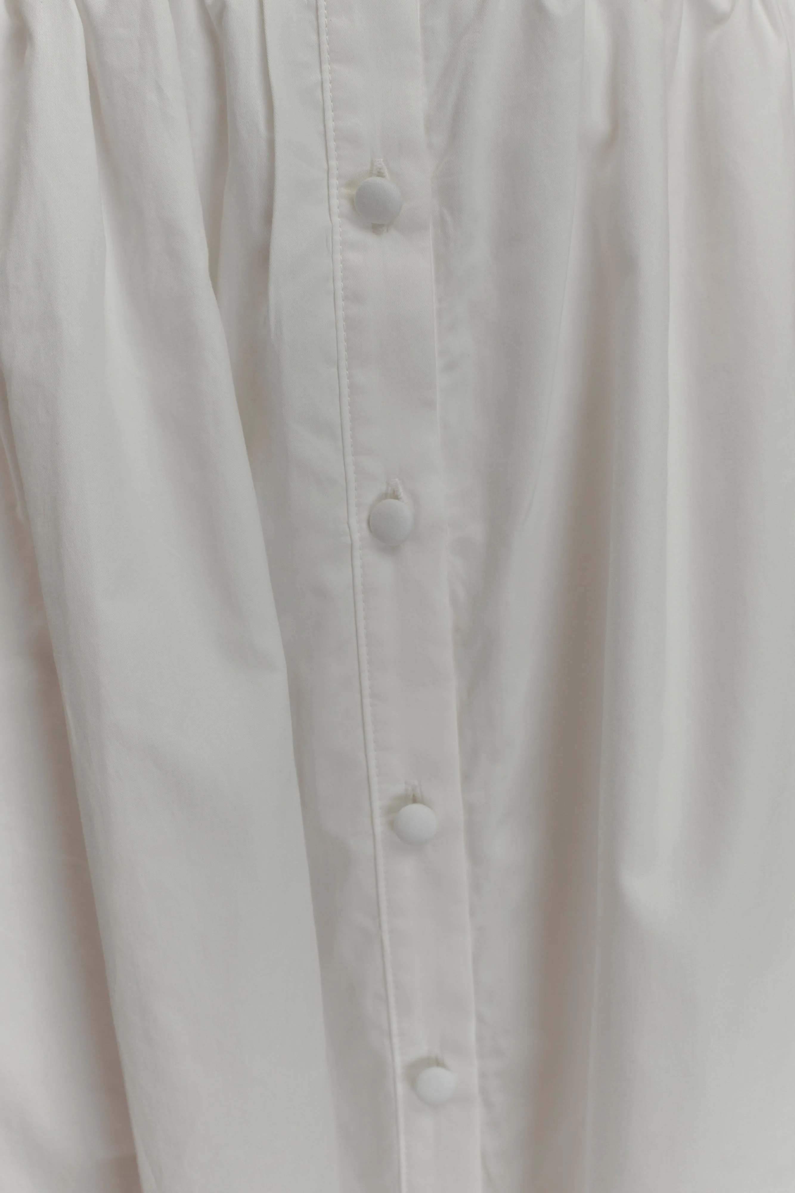 Cindy Collared Midi Dress - White - Image 8