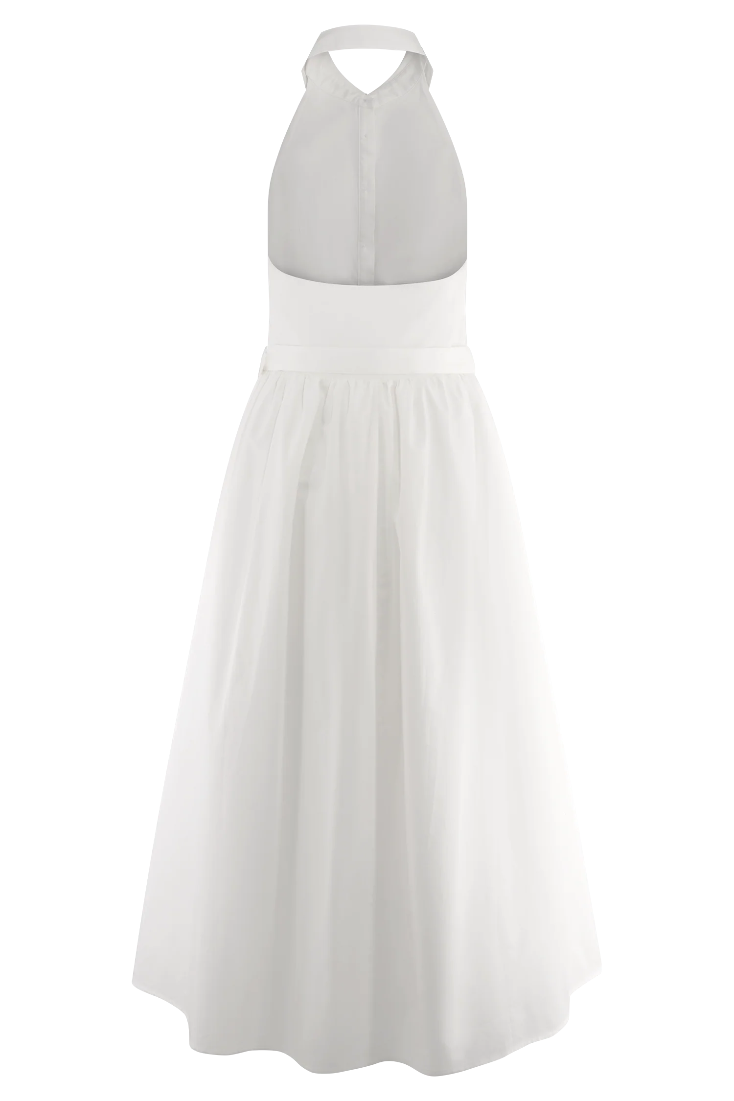 Cindy Collared Midi Dress - White - Image 9
