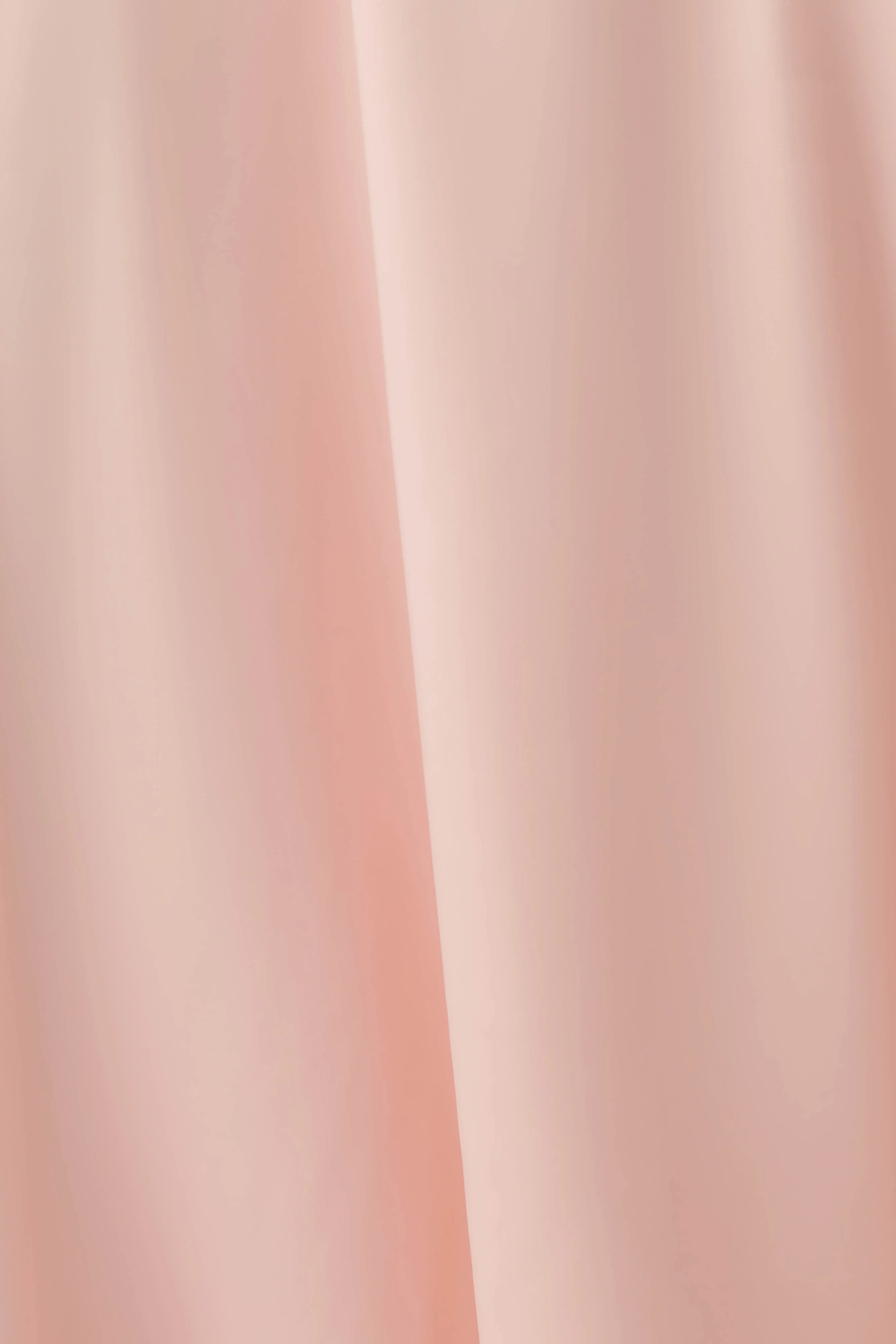 Cyra Plunge Satin Midi Dress - Peach - Image 6