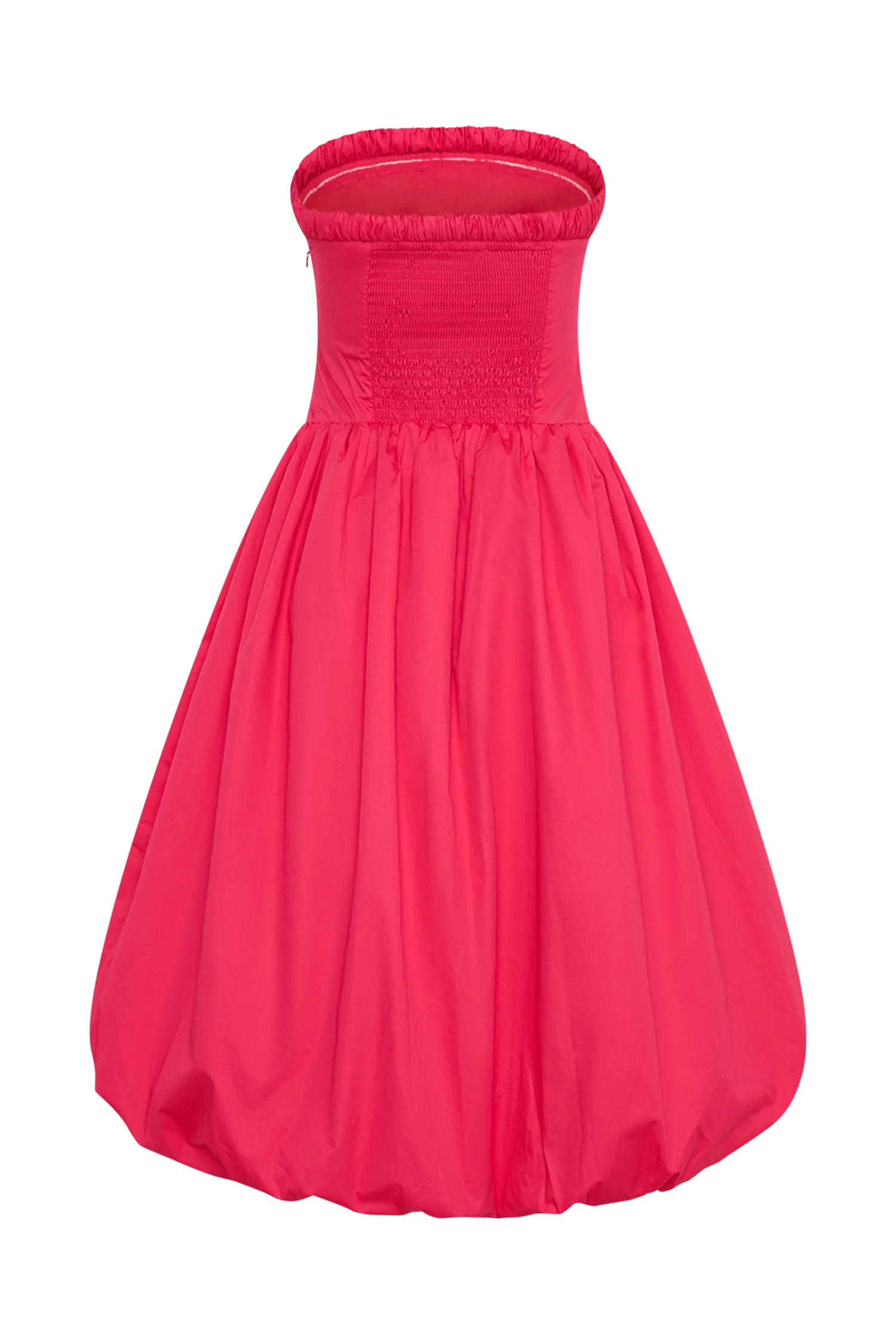 Dulce Puff Midi Dress - Raspberry - Image 6