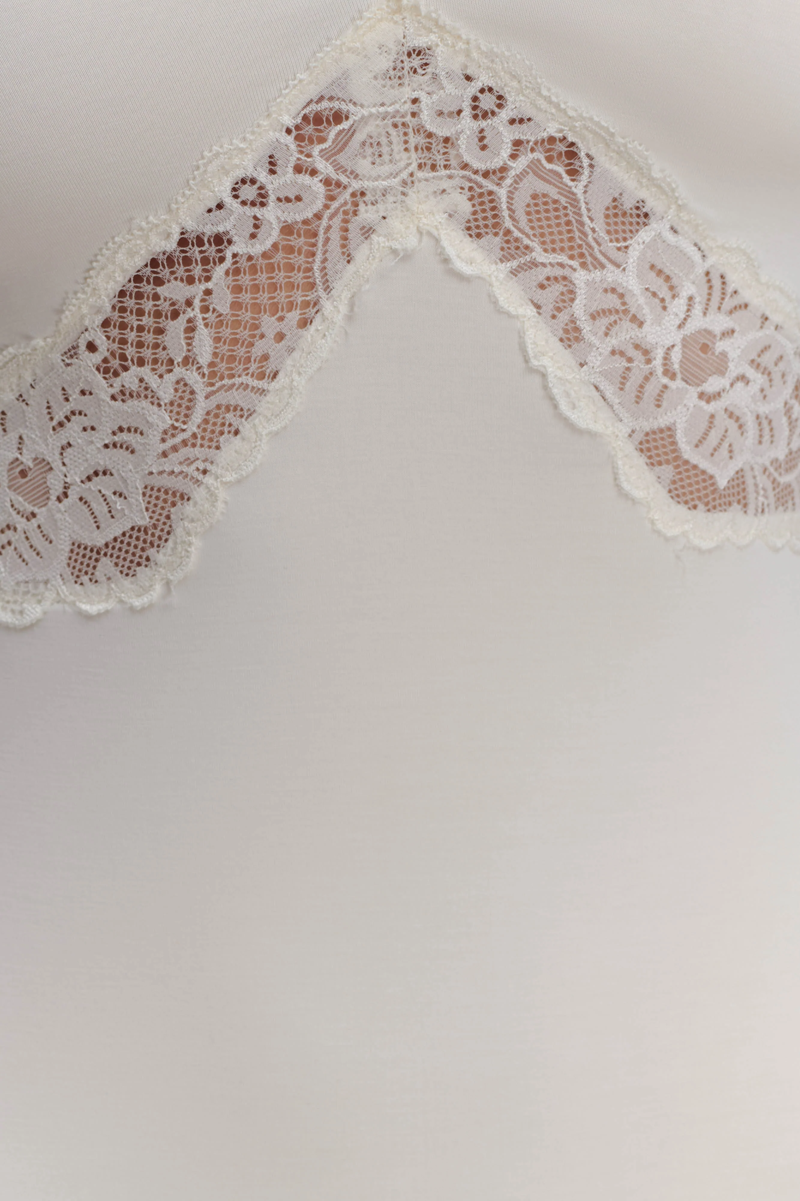 Electra Slinky Lace Mini Dress - Ivory - Image 6