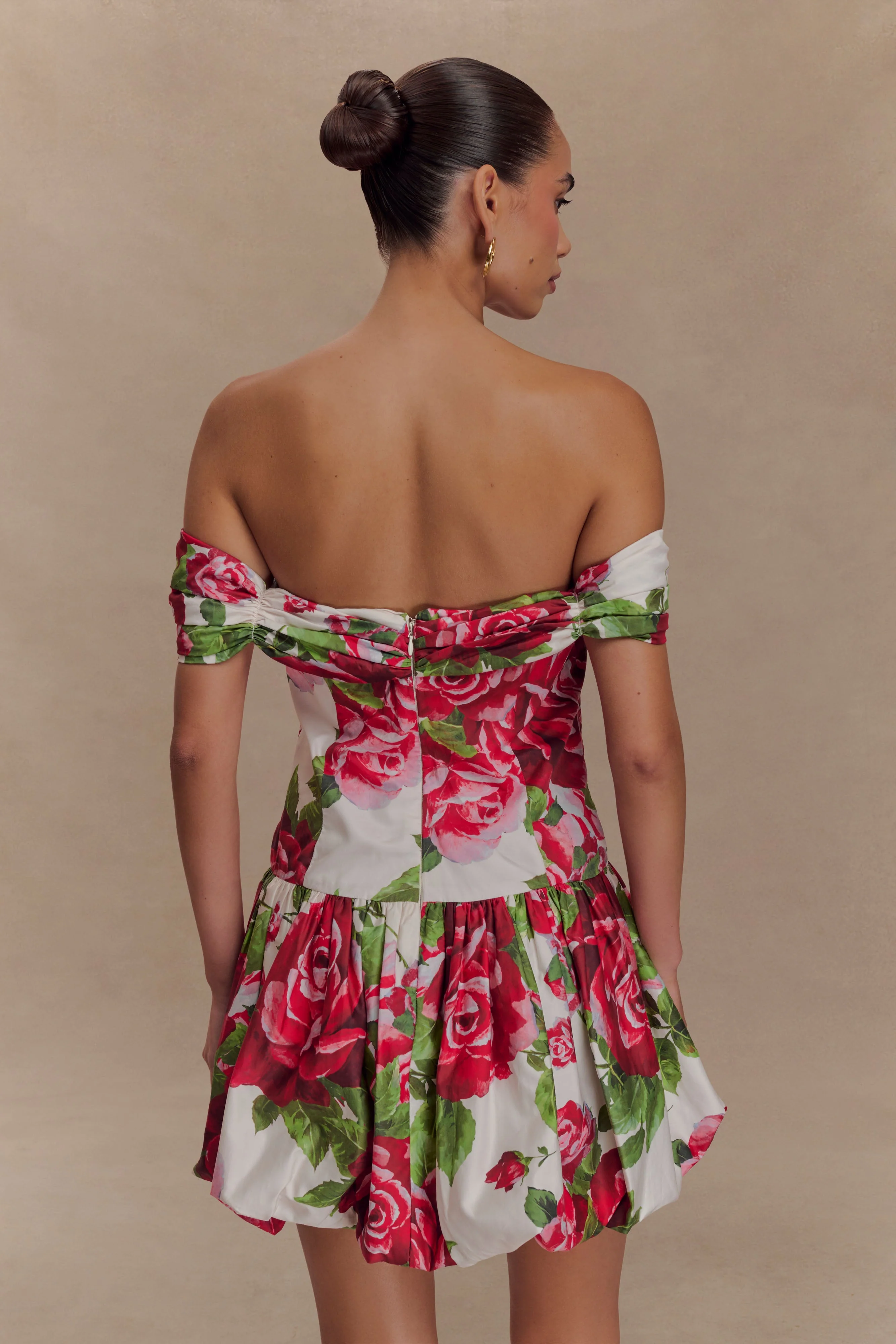 Giovanna Off Shoulder Mini Dress - Sonia Rose Print - Image 6