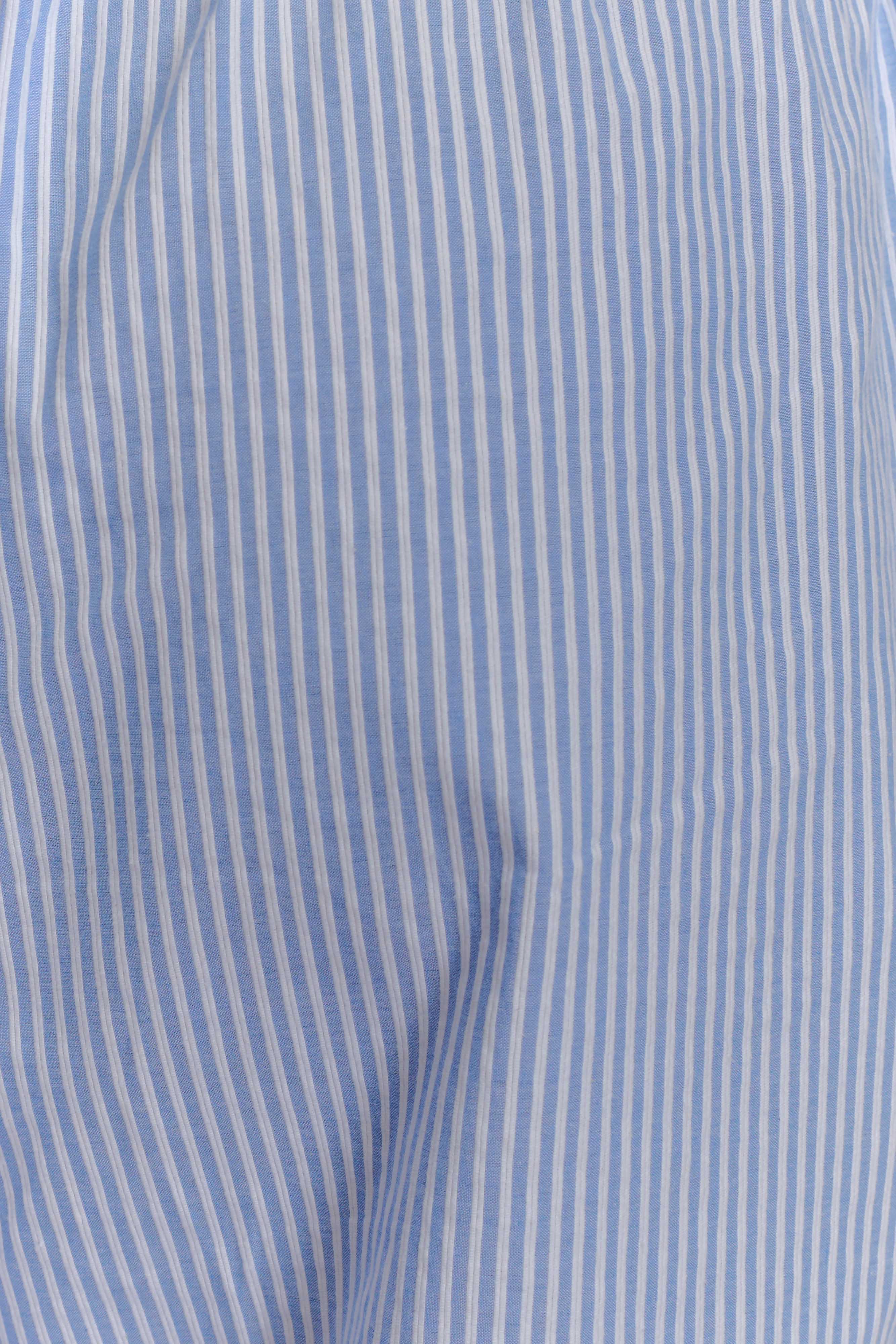 Hansen Wide Leg Pants - Blue Pinstripe - Image 7