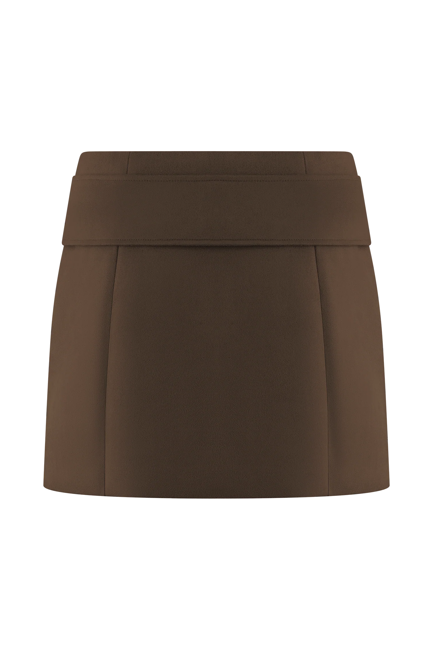 Hayes Faux Suede Belted Mini Skirt - Chocolate - Image 9