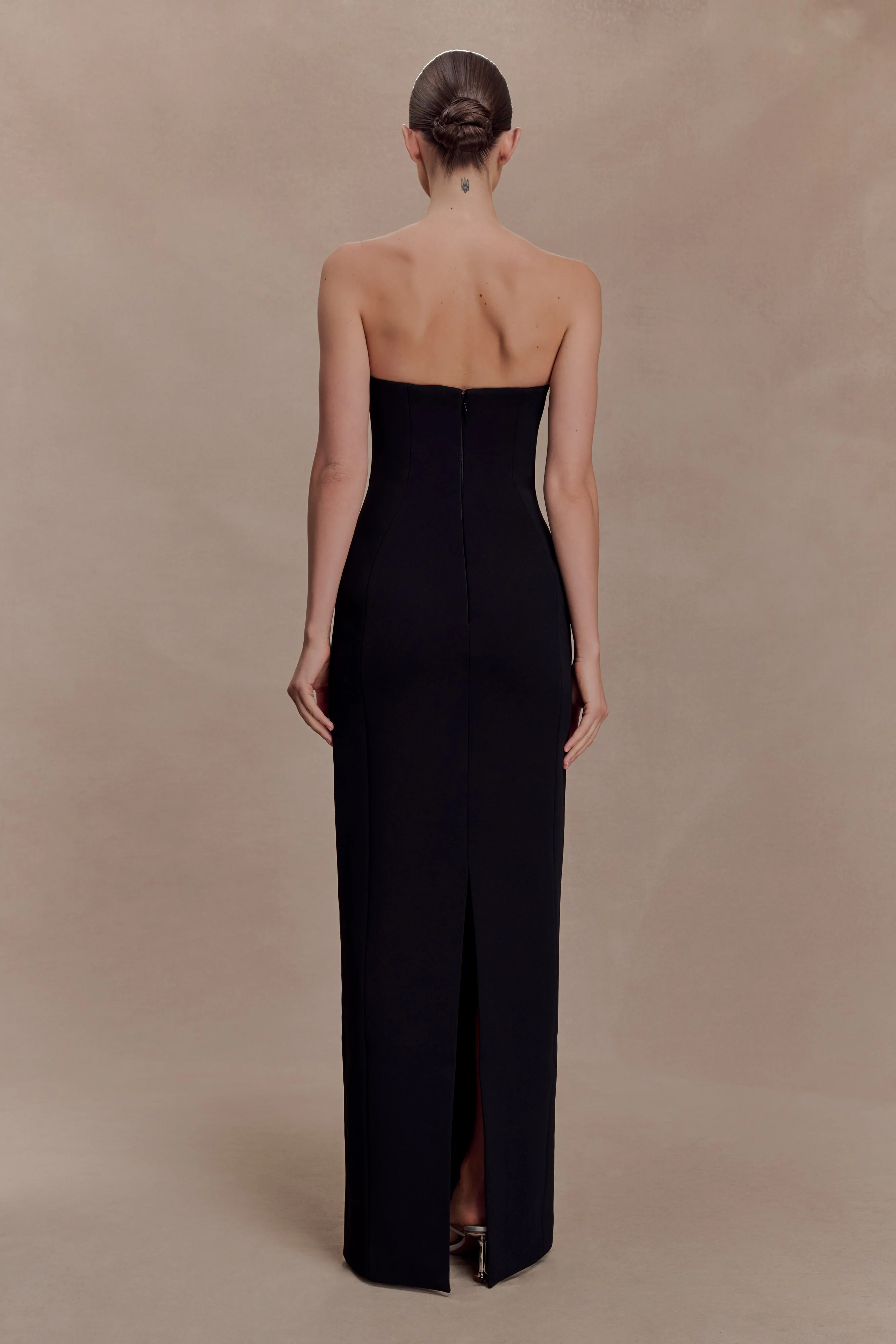Hilda Embellished Strapless Maxi Dress - Black - Image 2