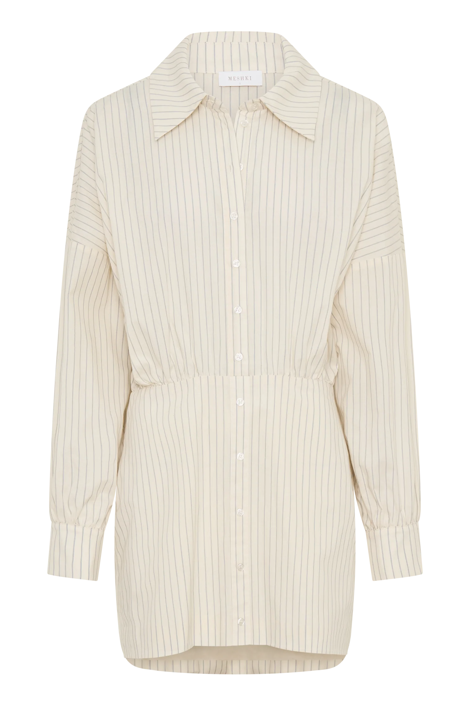 Ivy Oversize Shirt Mini Dress - Stripe - Image 11