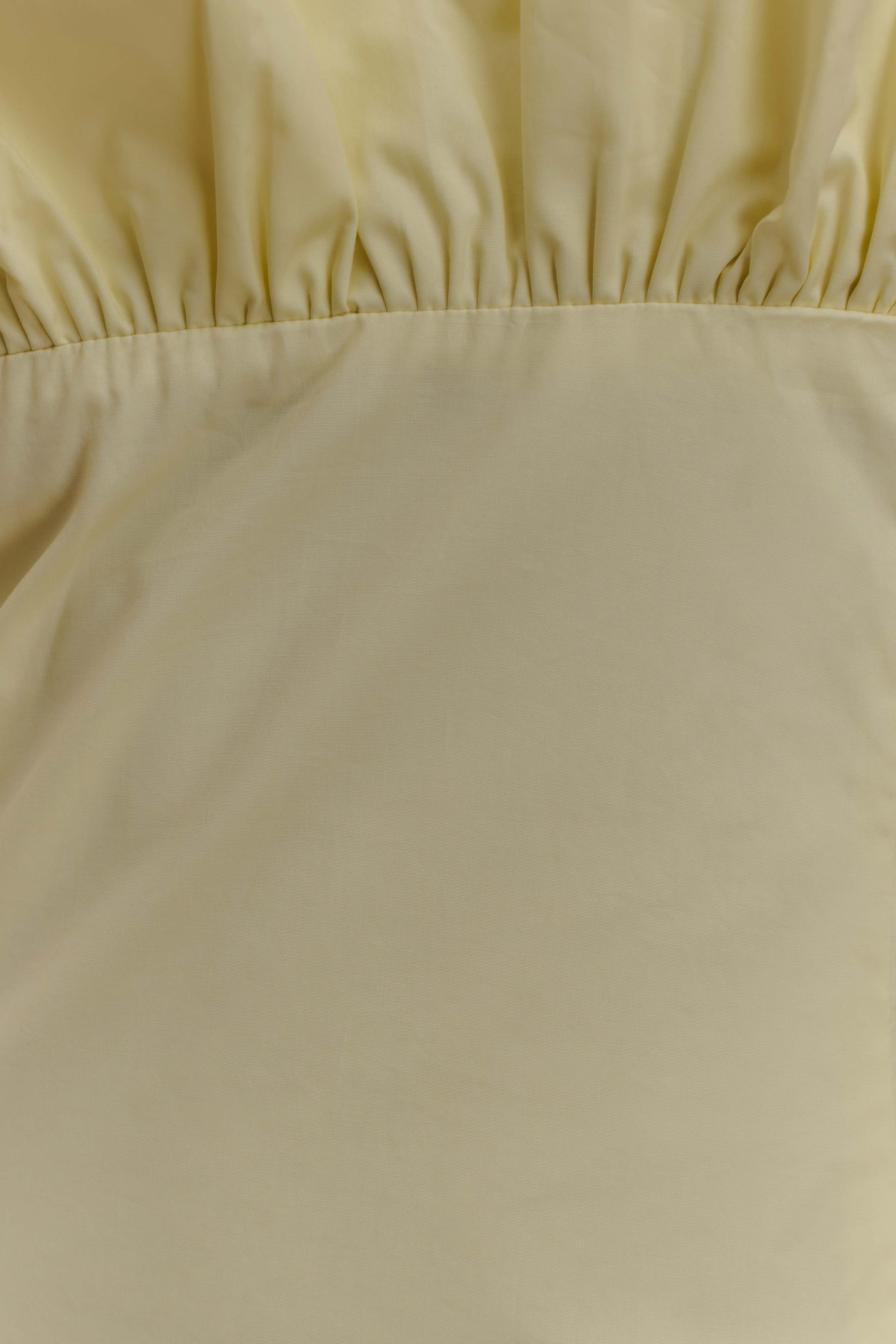 Janis Cotton Frill Maxi Dress - Lemon - Image 5