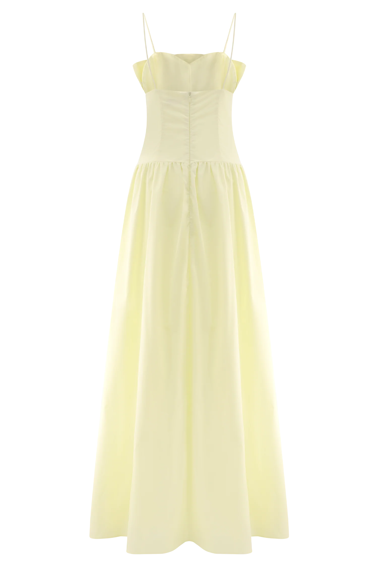 Janis Cotton Frill Maxi Dress - Lemon - Image 6