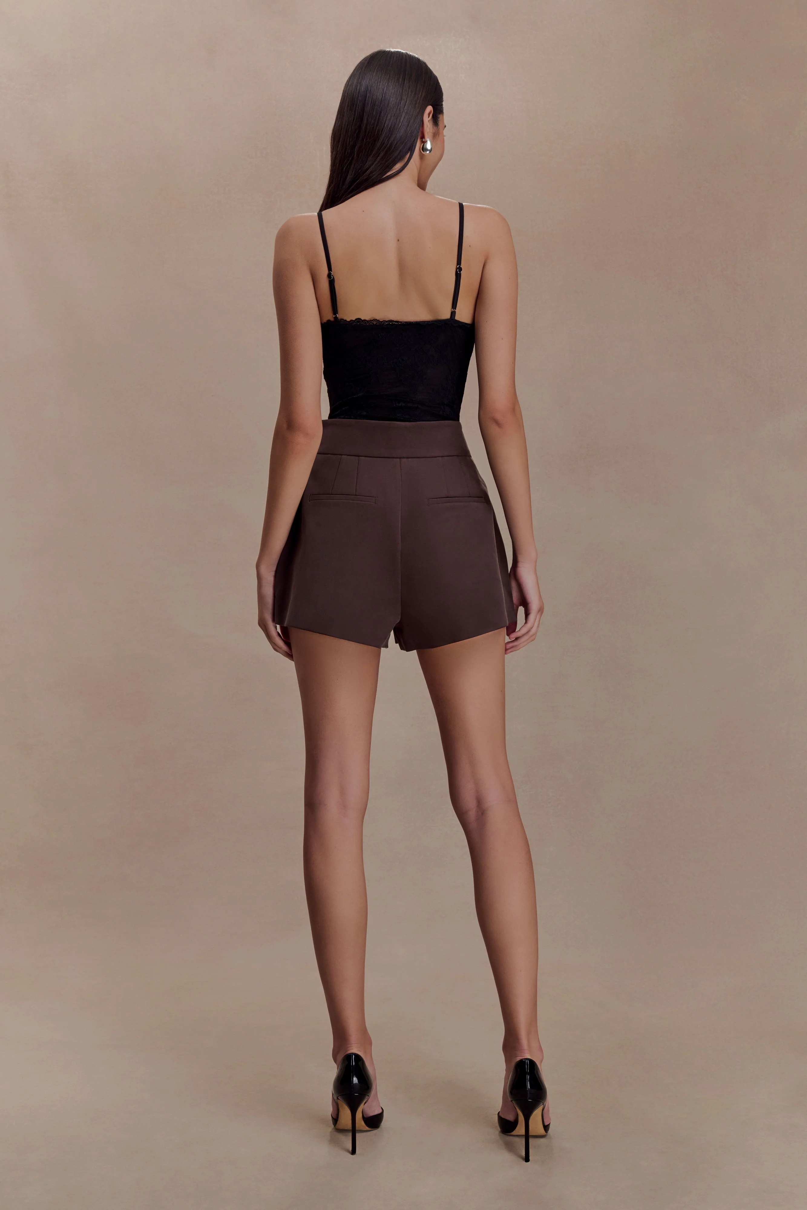 Jasper Plunge Lace Bodysuit - Black - Image 2