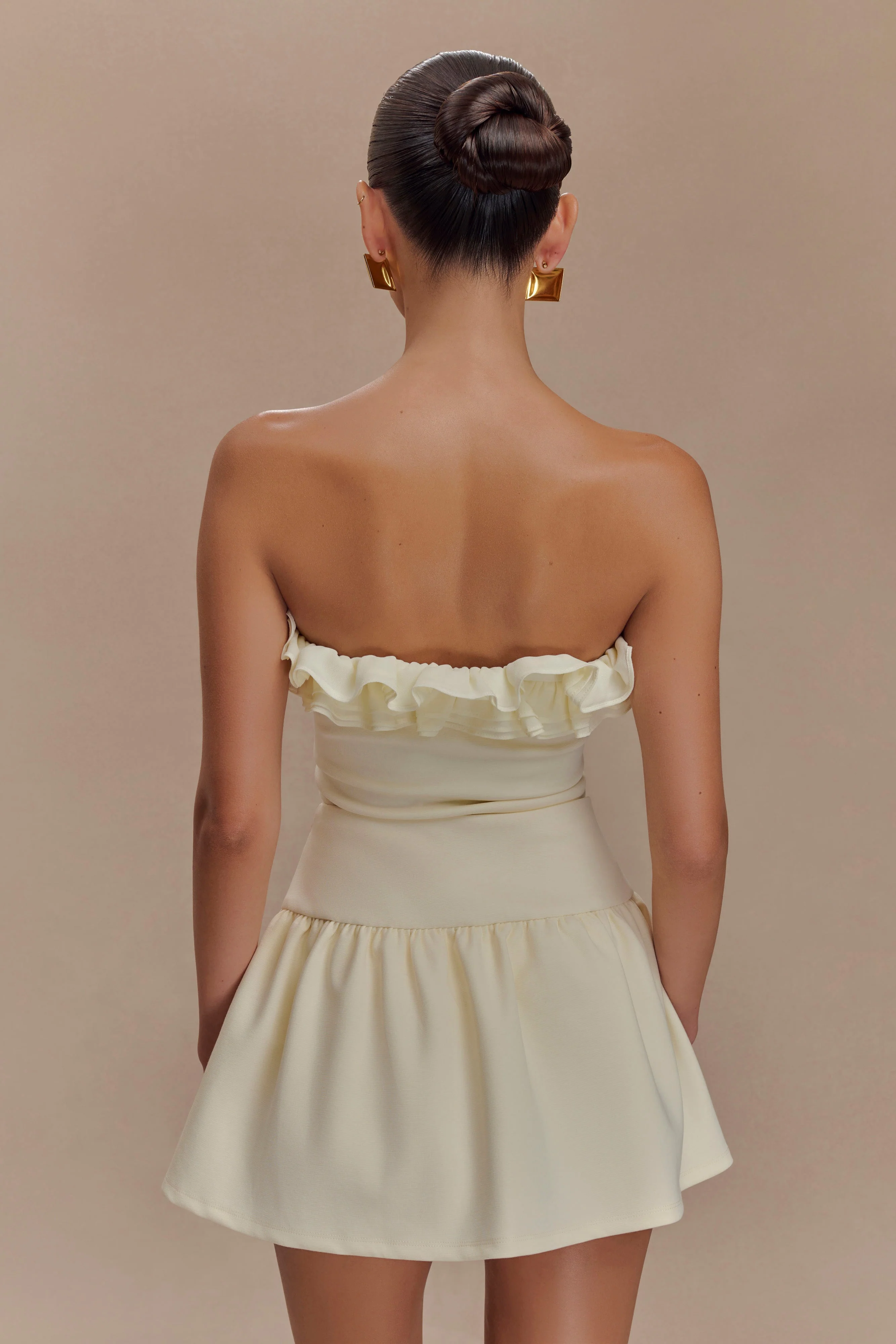 Jennie Frill Mini Skort - Ivory - Image 6