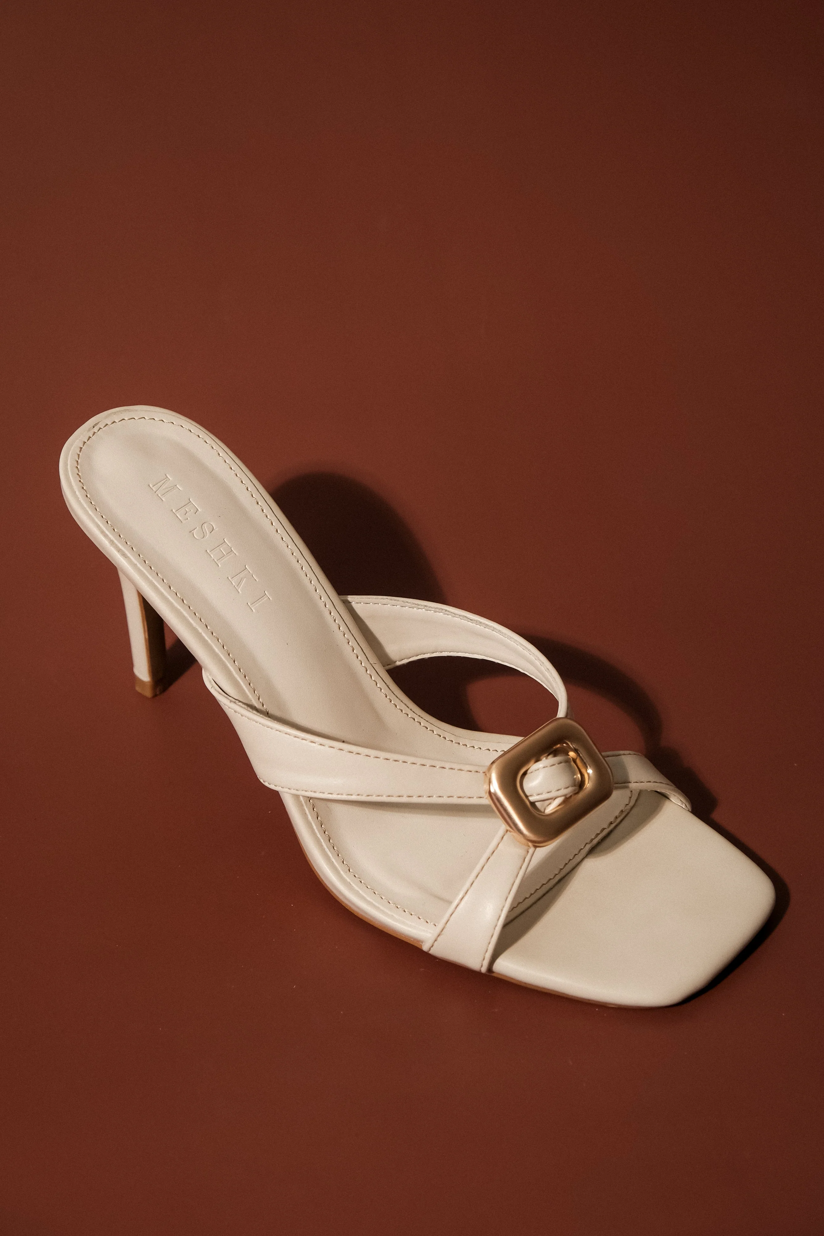 Jodie High Heel With Hardware - Ivory - Image 6