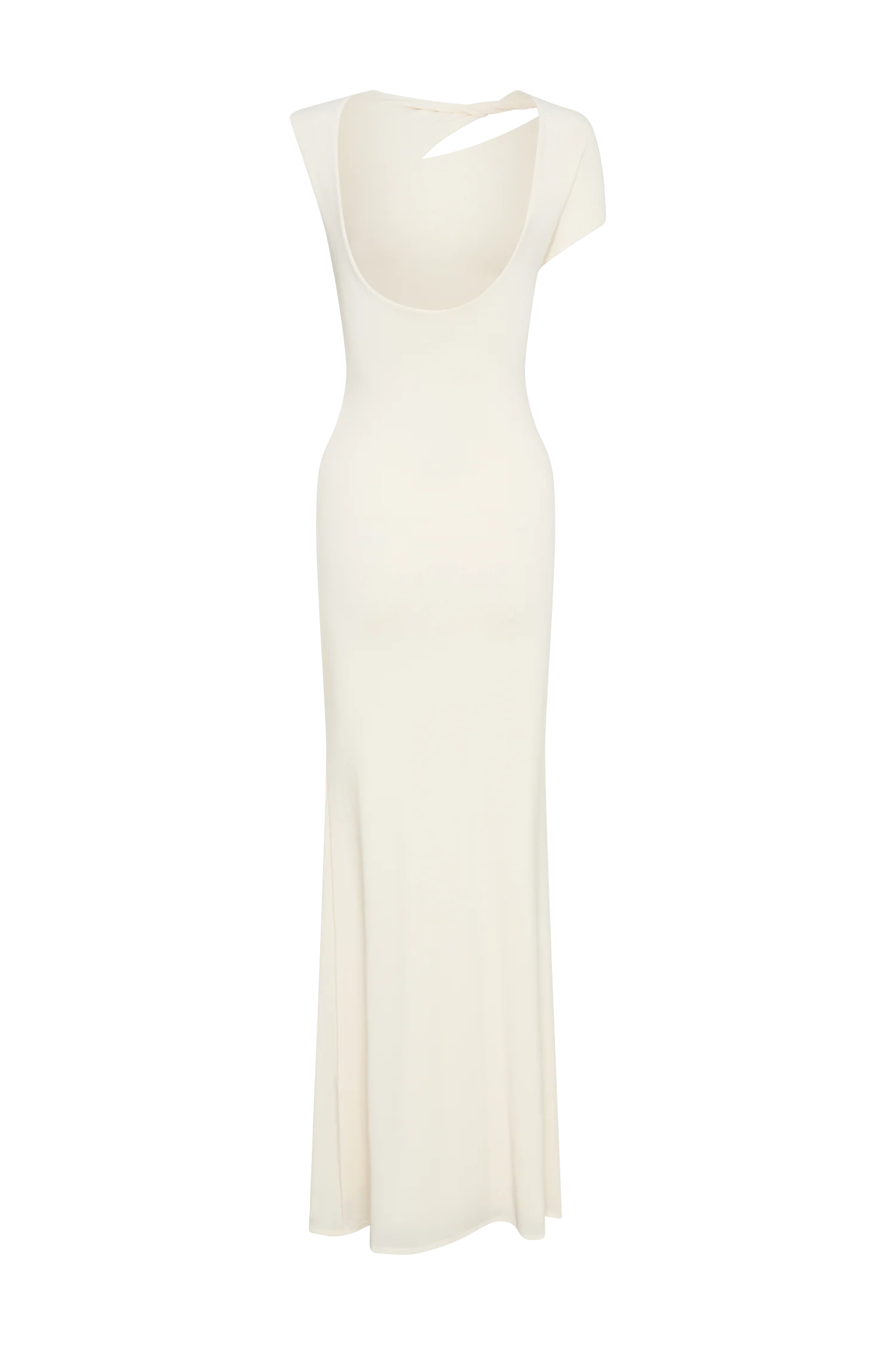 Kaida Slinky Maxi Dress With Hardware - Ivory - Image 6