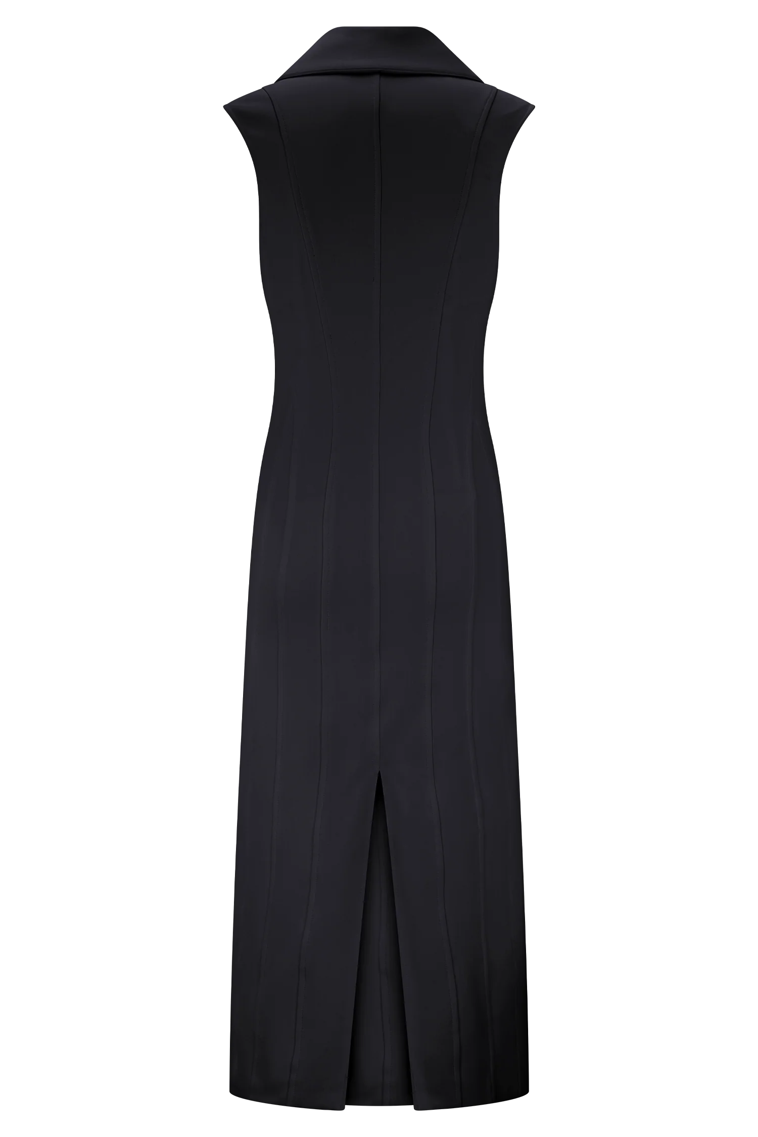 Keagan Sleeveless Midi Dress - Black - Image 8