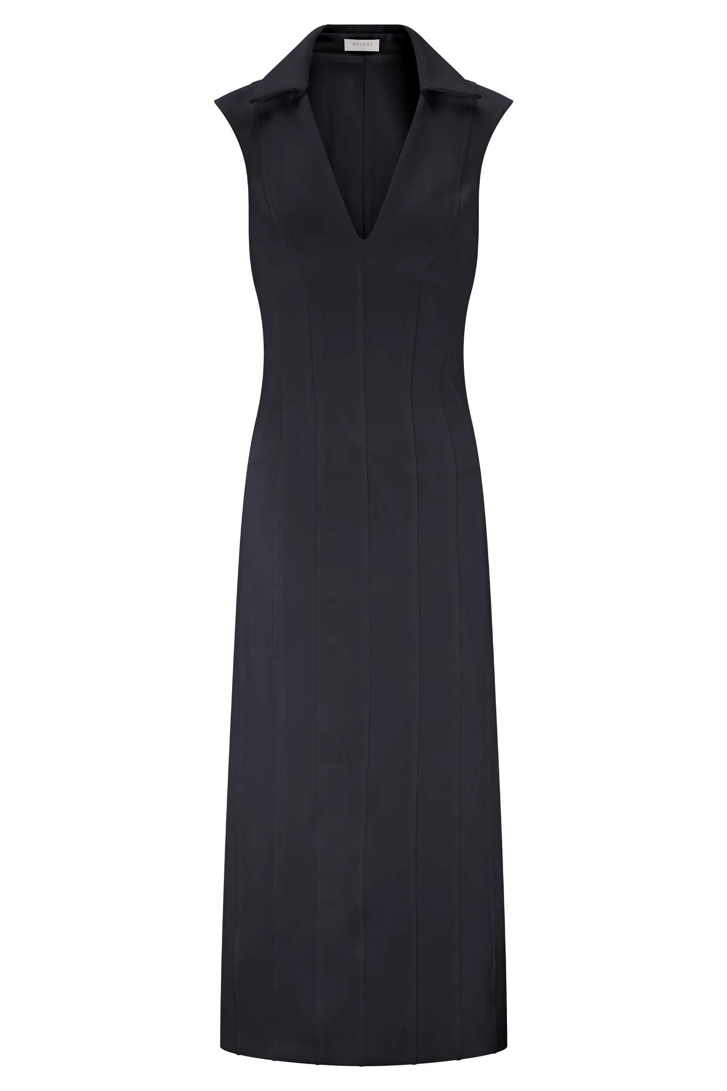 Keagan Sleeveless Midi Dress - Black - Image 9
