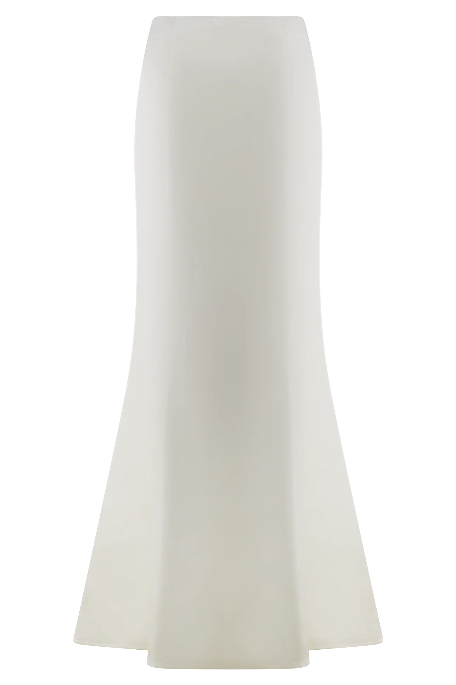 Khloe Satin Fishtail Maxi Skirt - White - Image 10