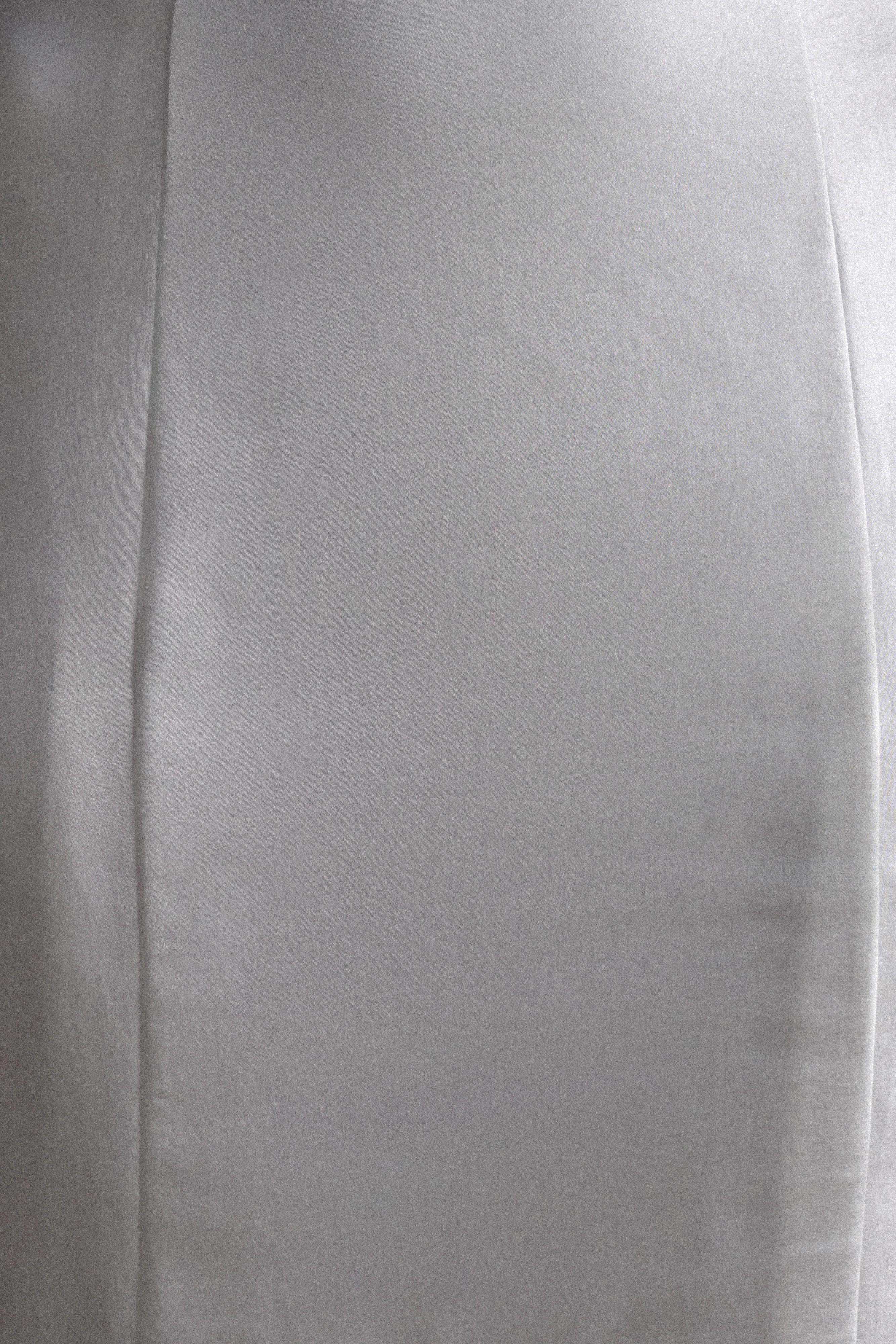 Khloe Satin Fishtail Maxi Skirt - White - Image 7