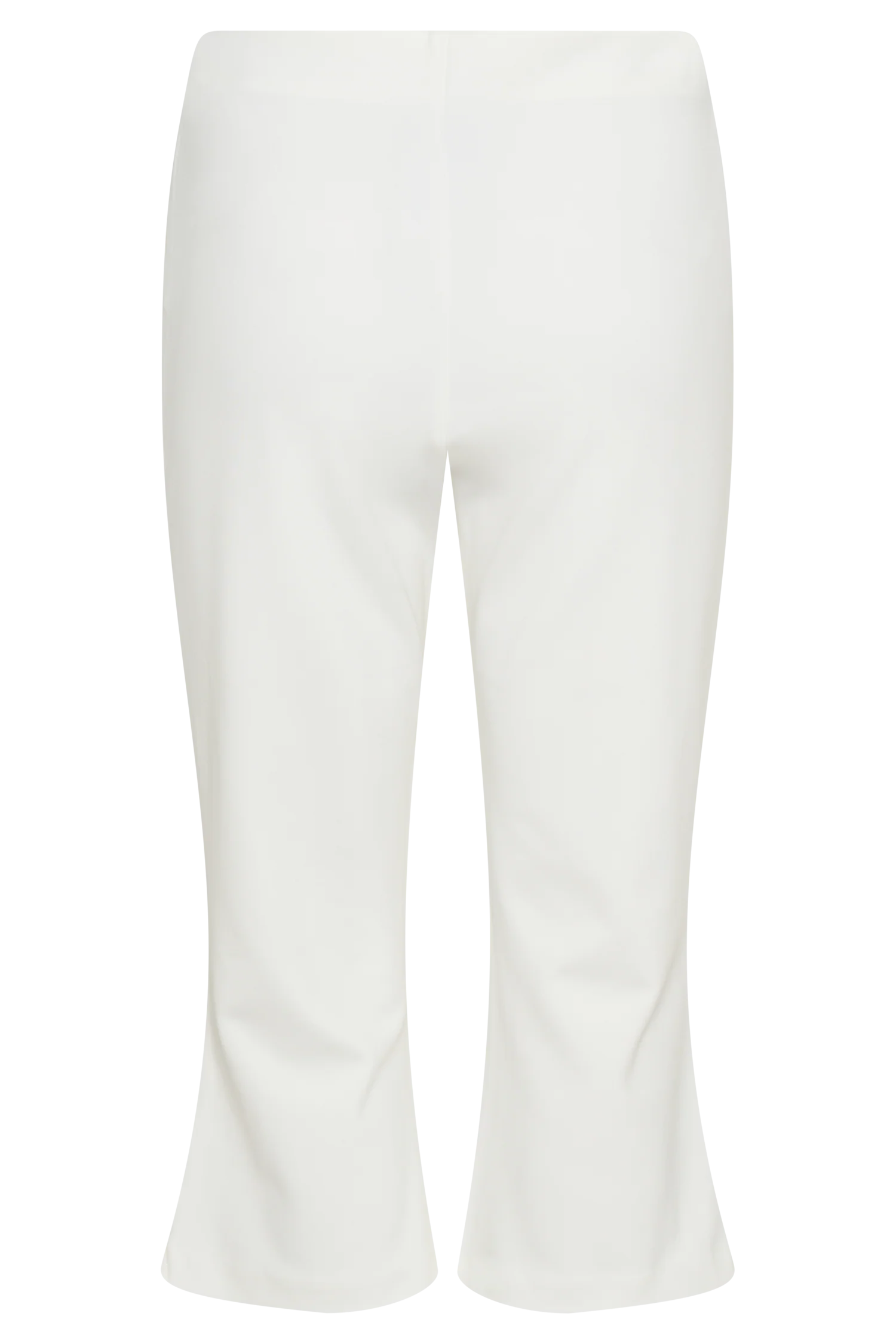 Layla Flared Crepe Capri Pants - White - Image 6