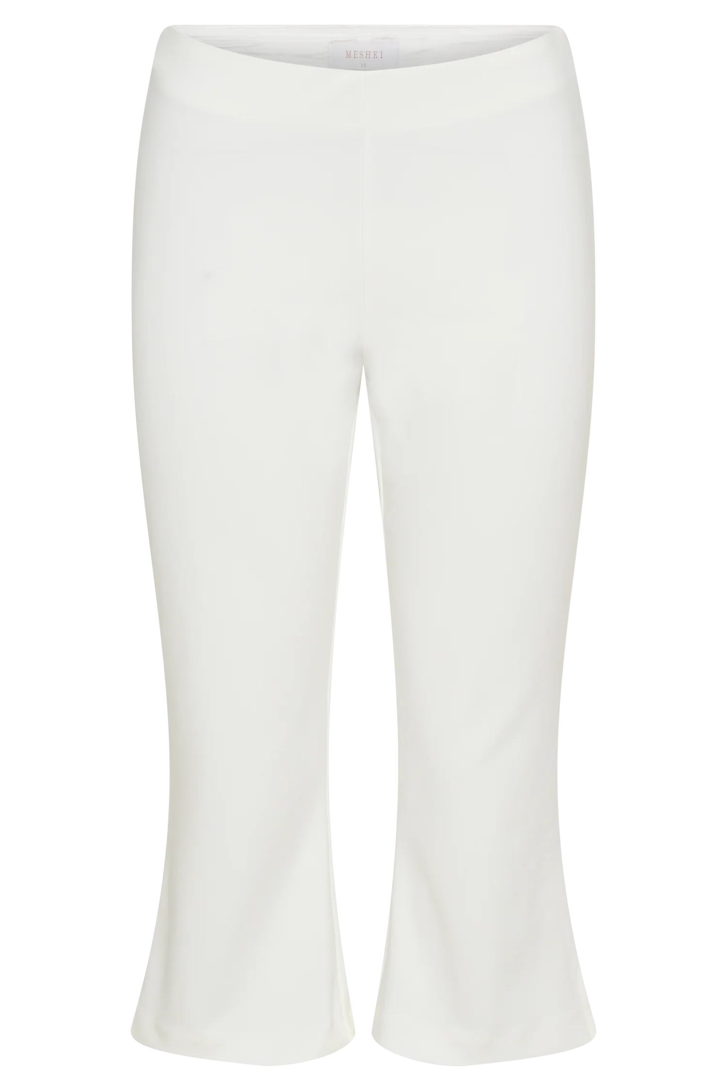 Layla Flared Crepe Capri Pants - White - Image 7