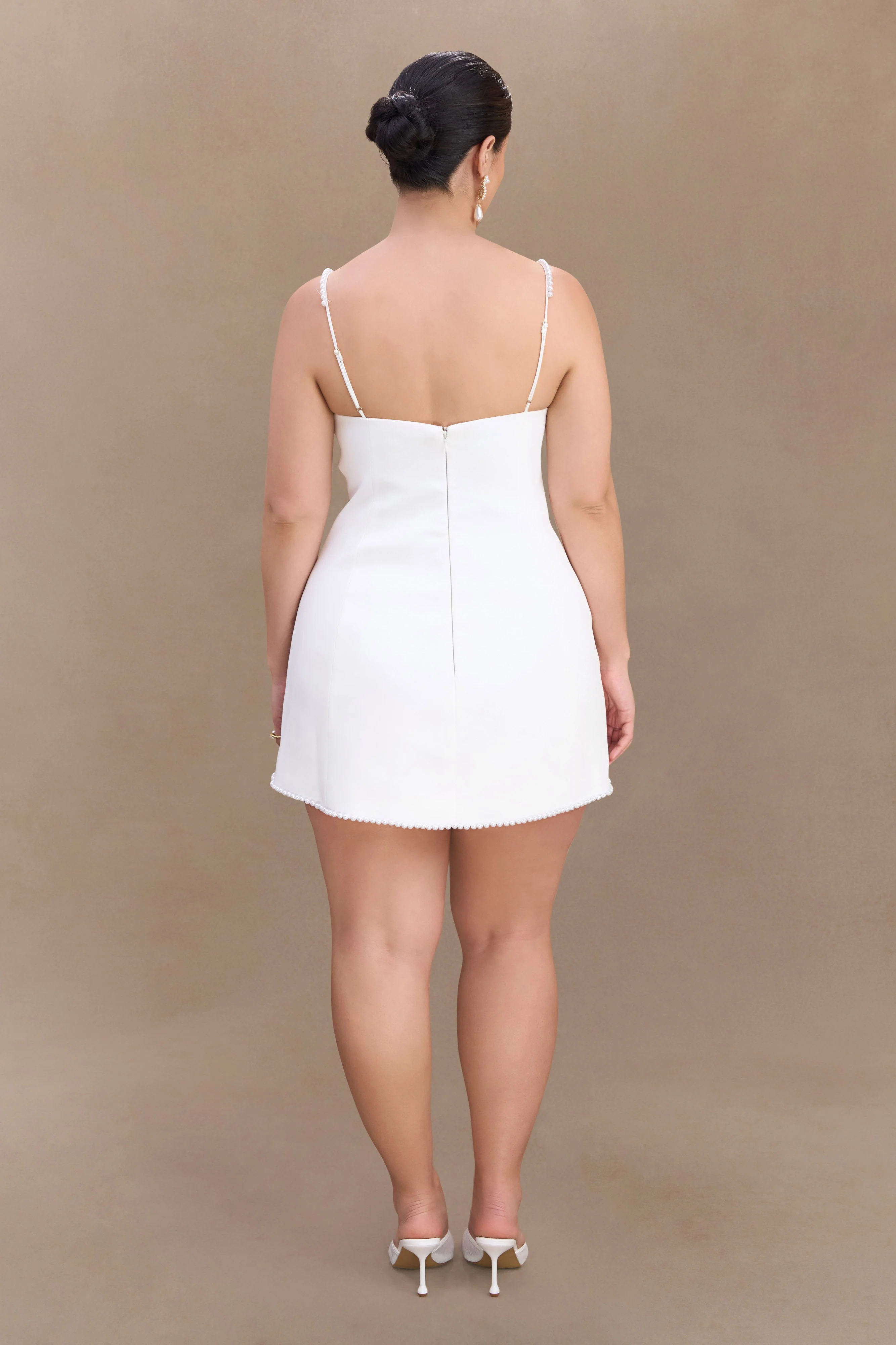 Liliane Suiting Mini Dress - Ivory - Image 7