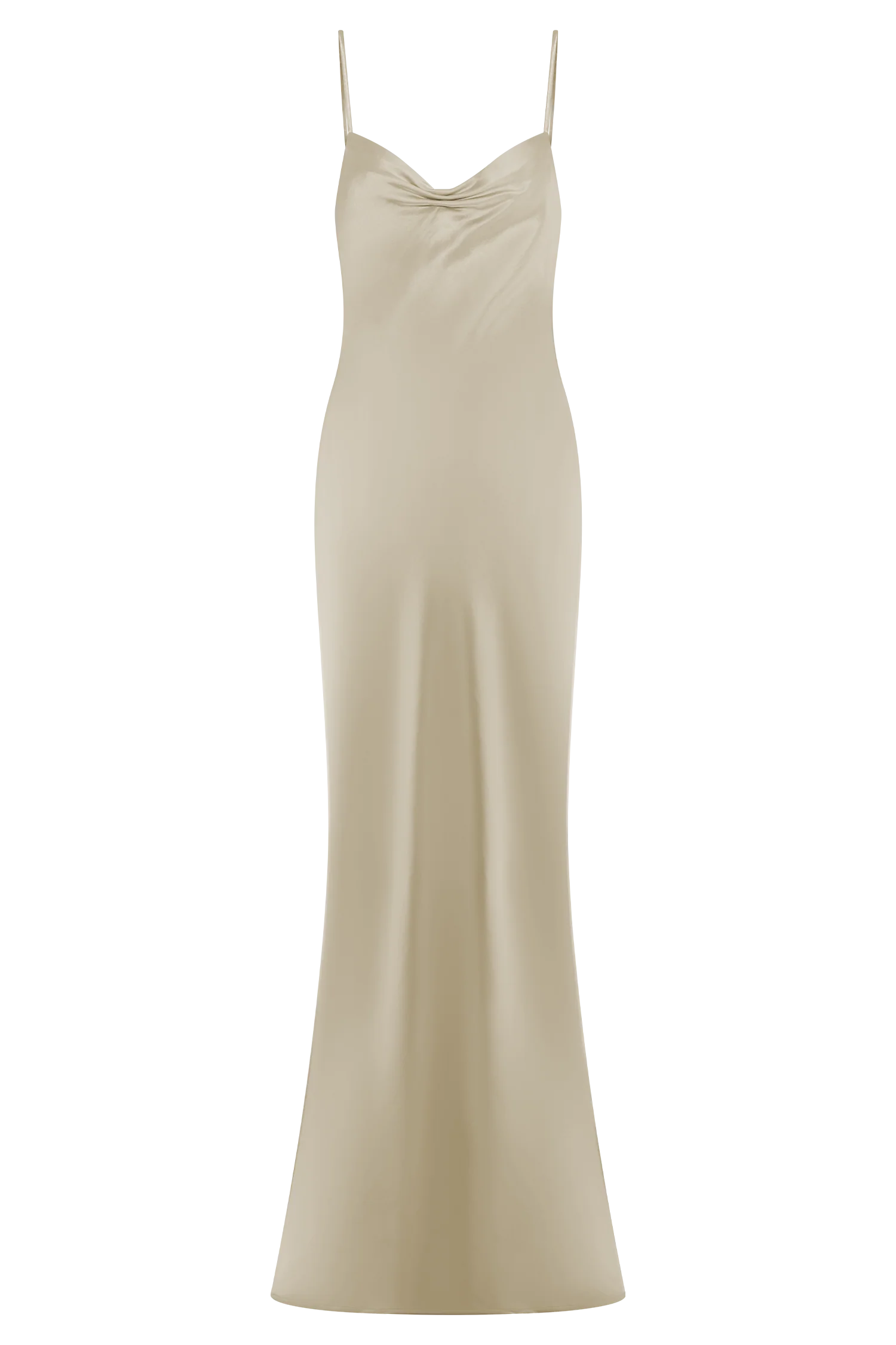 Lilly Sweetheart Satin Maxi Dress - Blush Gold - Image 13