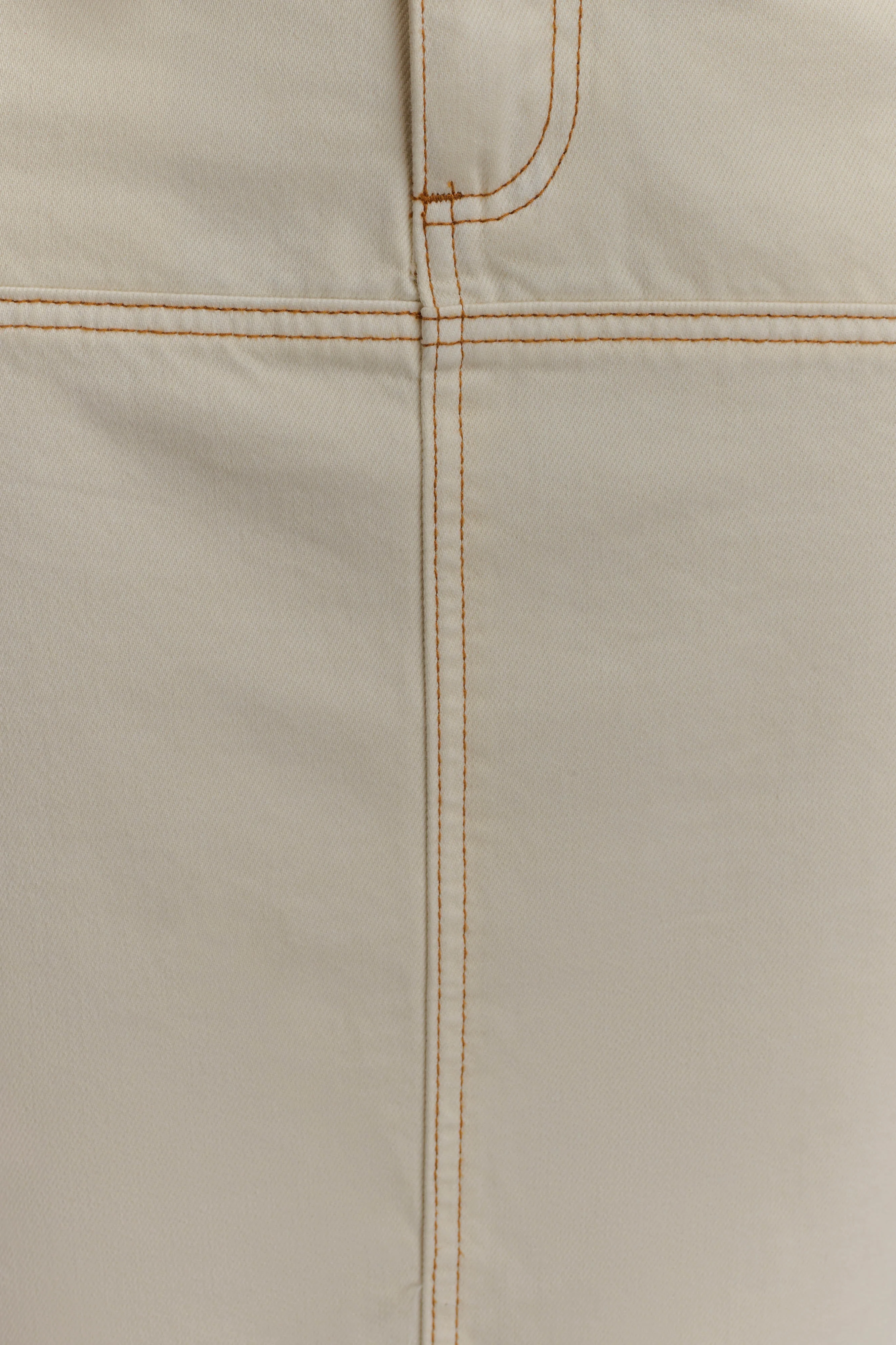 Loretta Denim Maxi Skirt - Ecru - Image 6