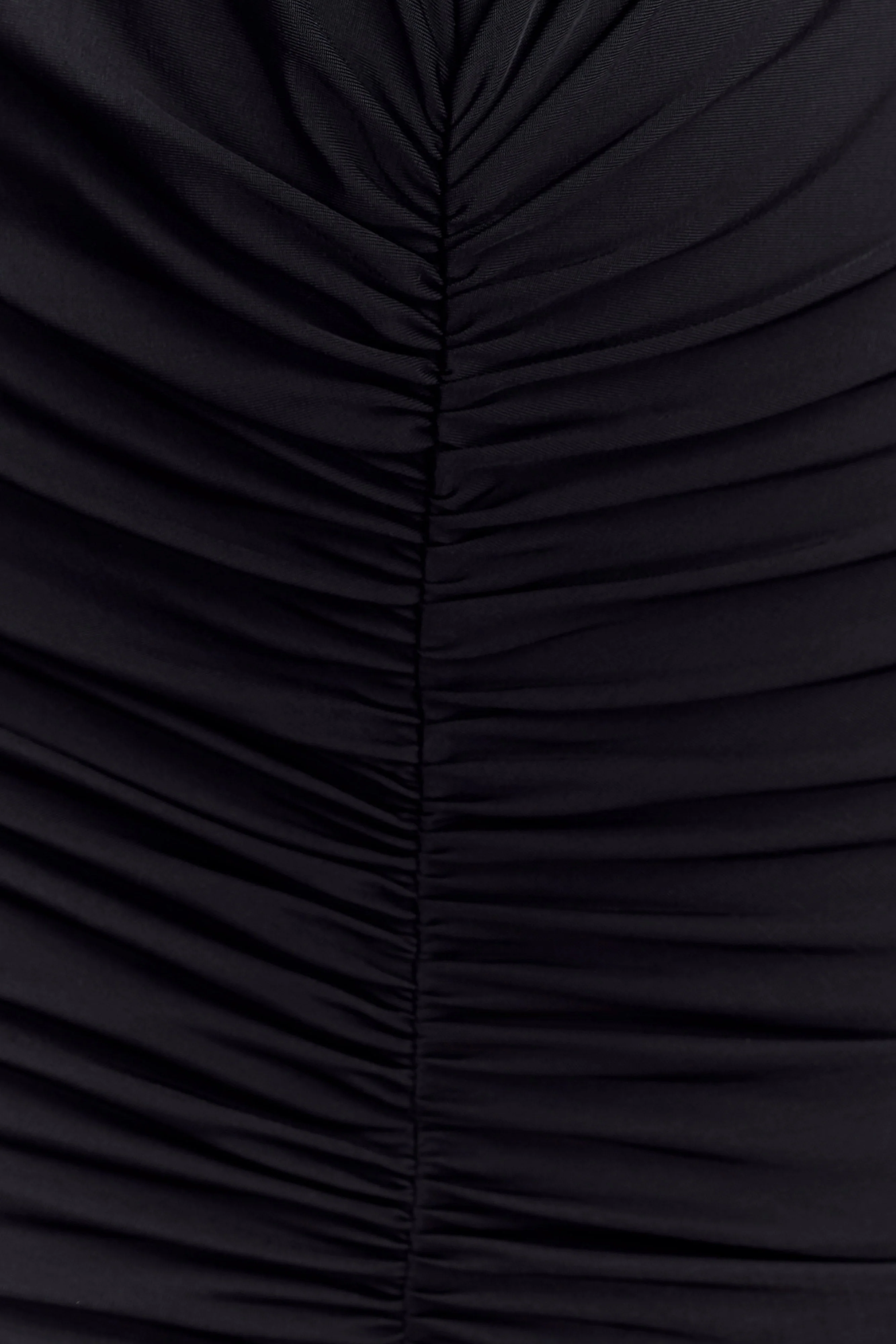 Louisa Long Sleeve Slinky Maxi Dress - Black - Image 5