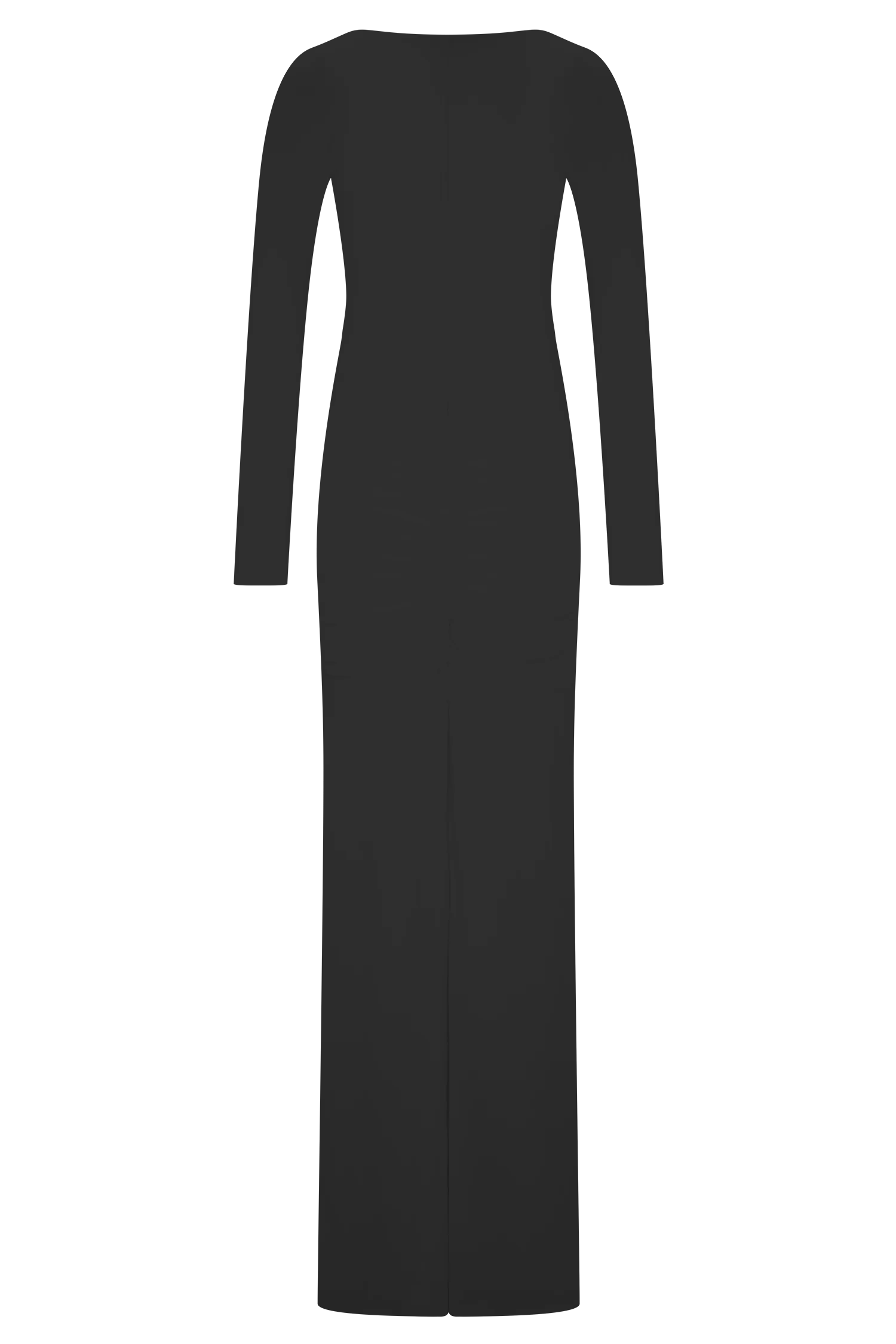 Louisa Long Sleeve Slinky Maxi Dress - Black - Image 7