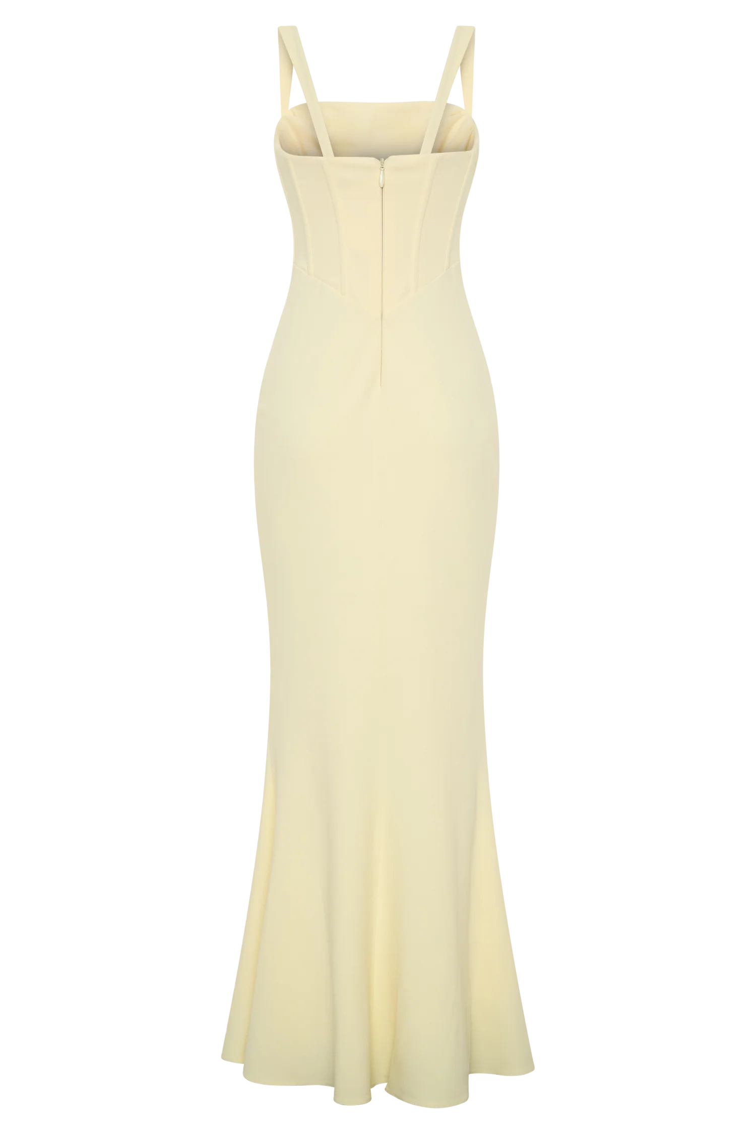Luella Crepe Corset Maxi Dress - Lemon - Image 10