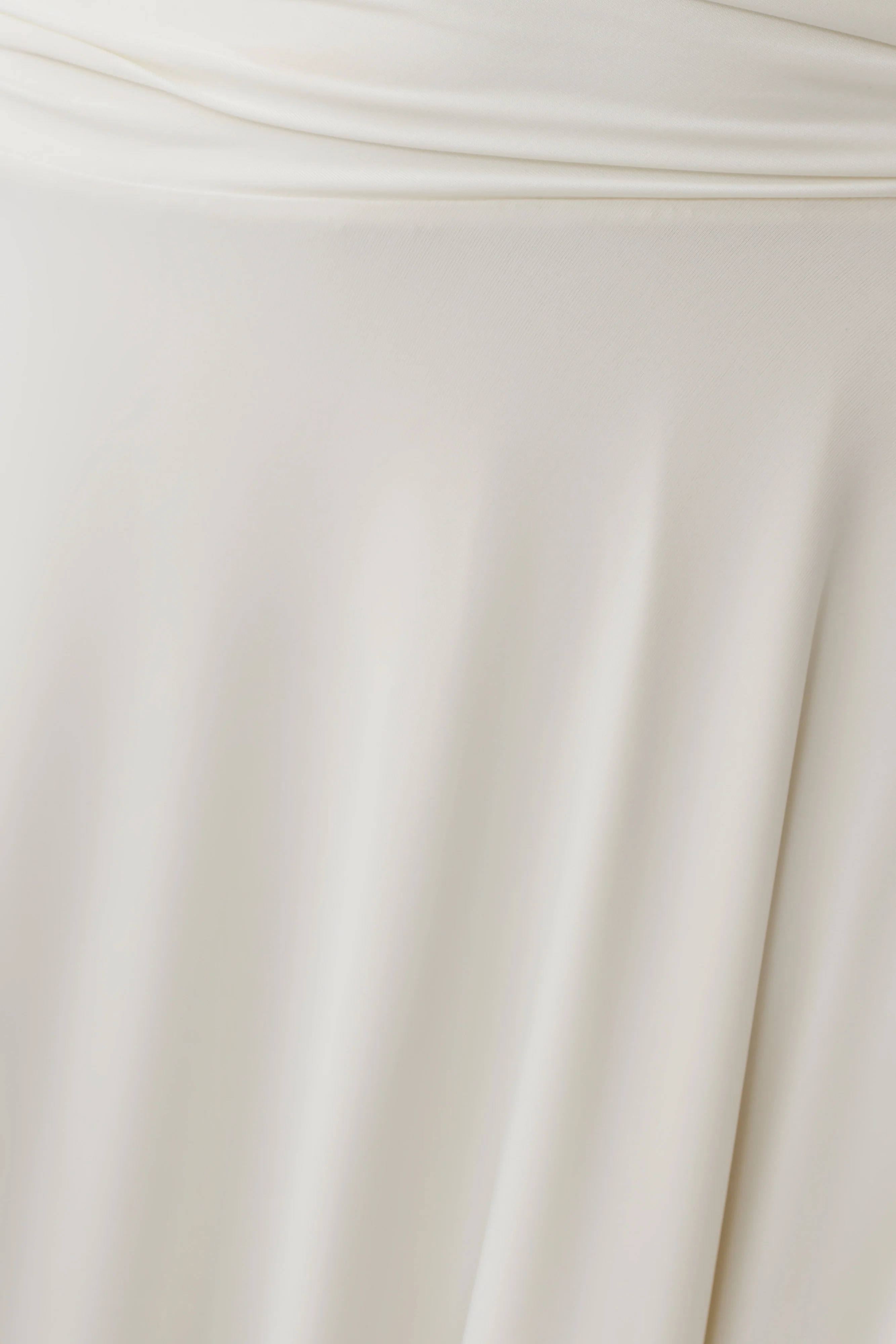 Luu Off Shoulder Slinky Top - Ivory - Image 5